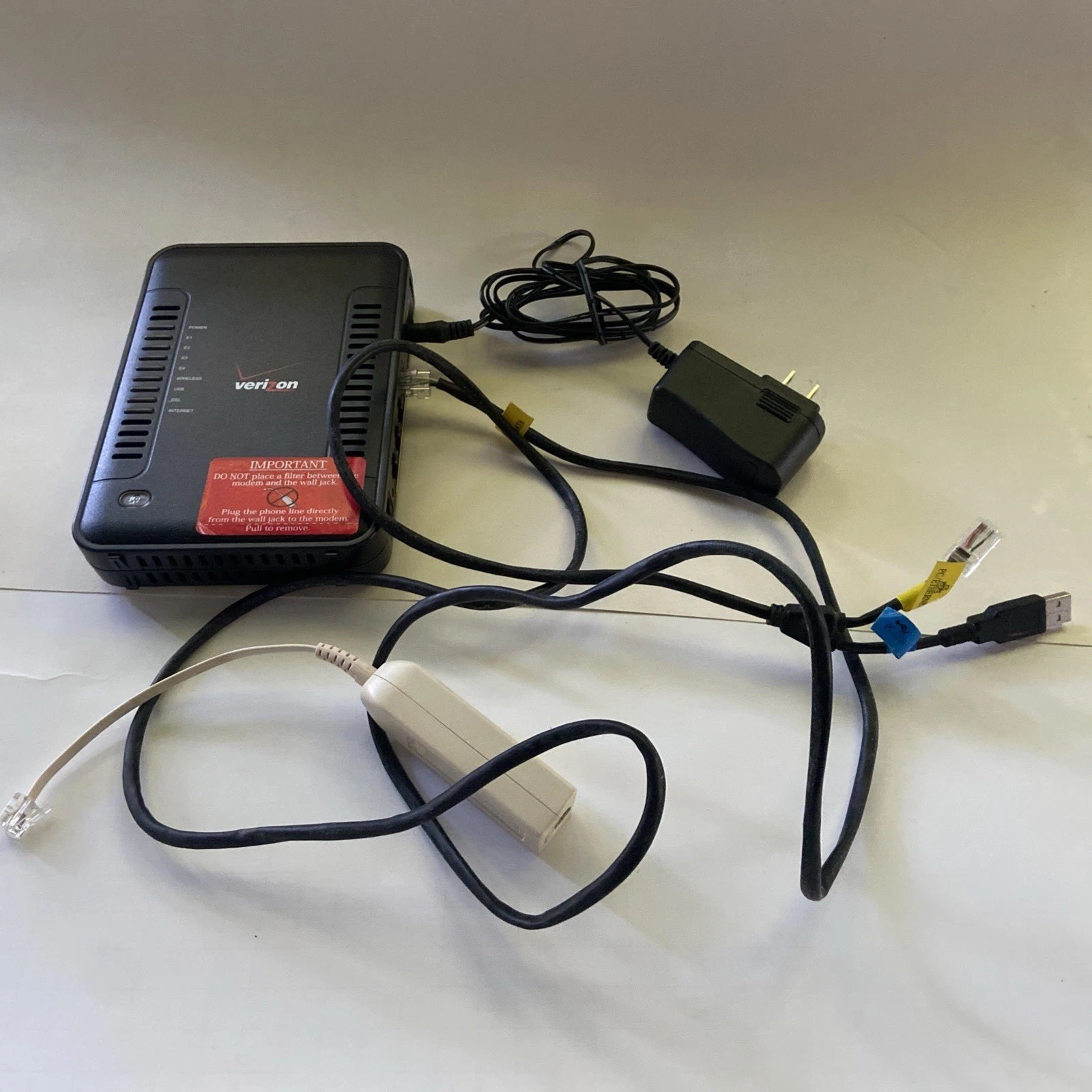 VERIZON WESTELL A90-750015-07 ADSL2+ WIRELESS GATEWAY MODEM ROUTER MODEL 7500