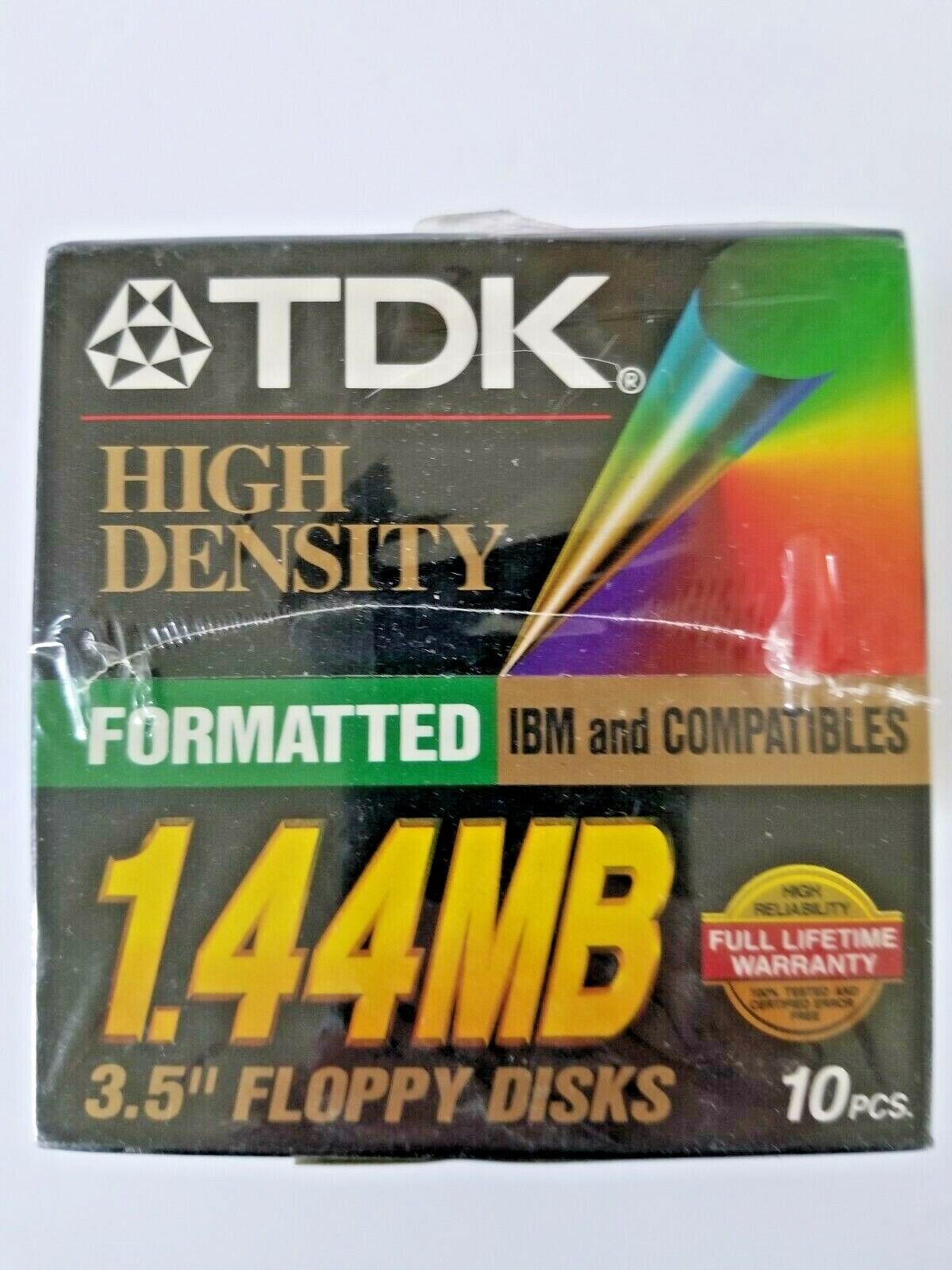 NEW Vintage TDK 1.44MB High Density 3.5