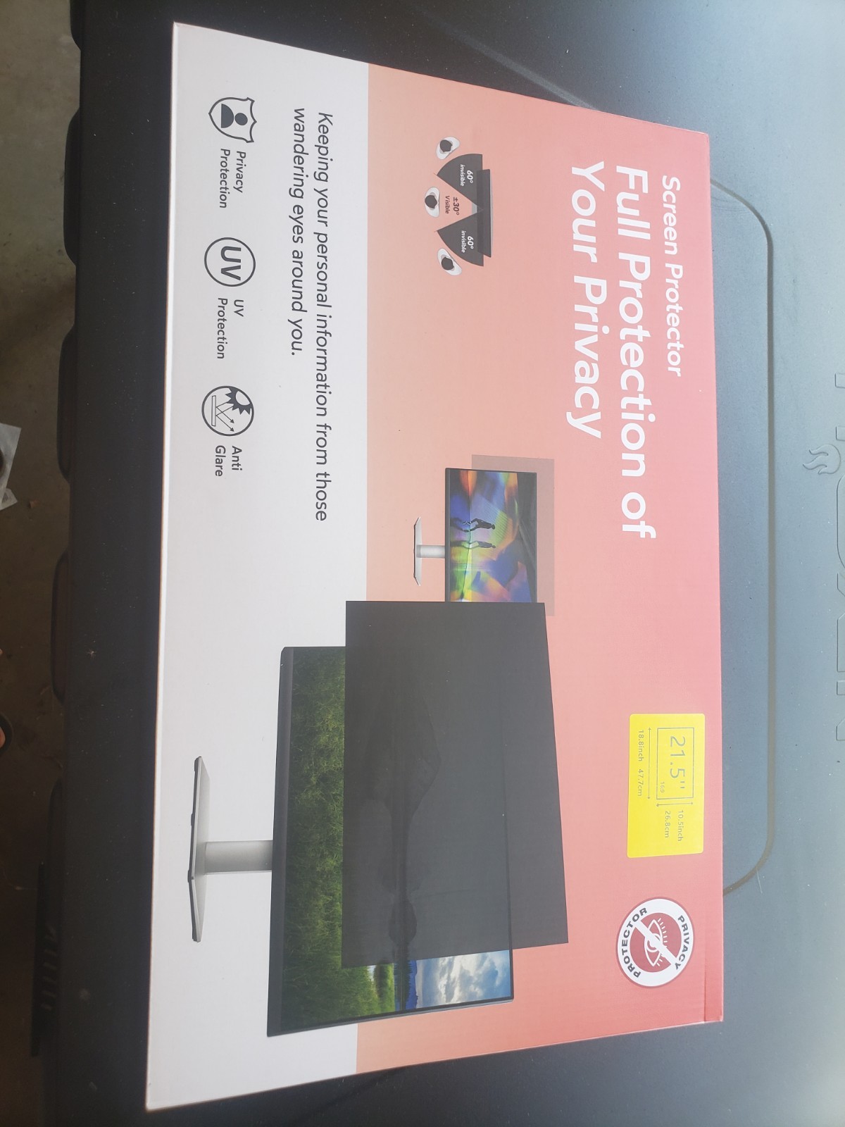 27 Inch Privacy Screen Protector, Anti Glare & Anti Scratch Screen Filter wit...