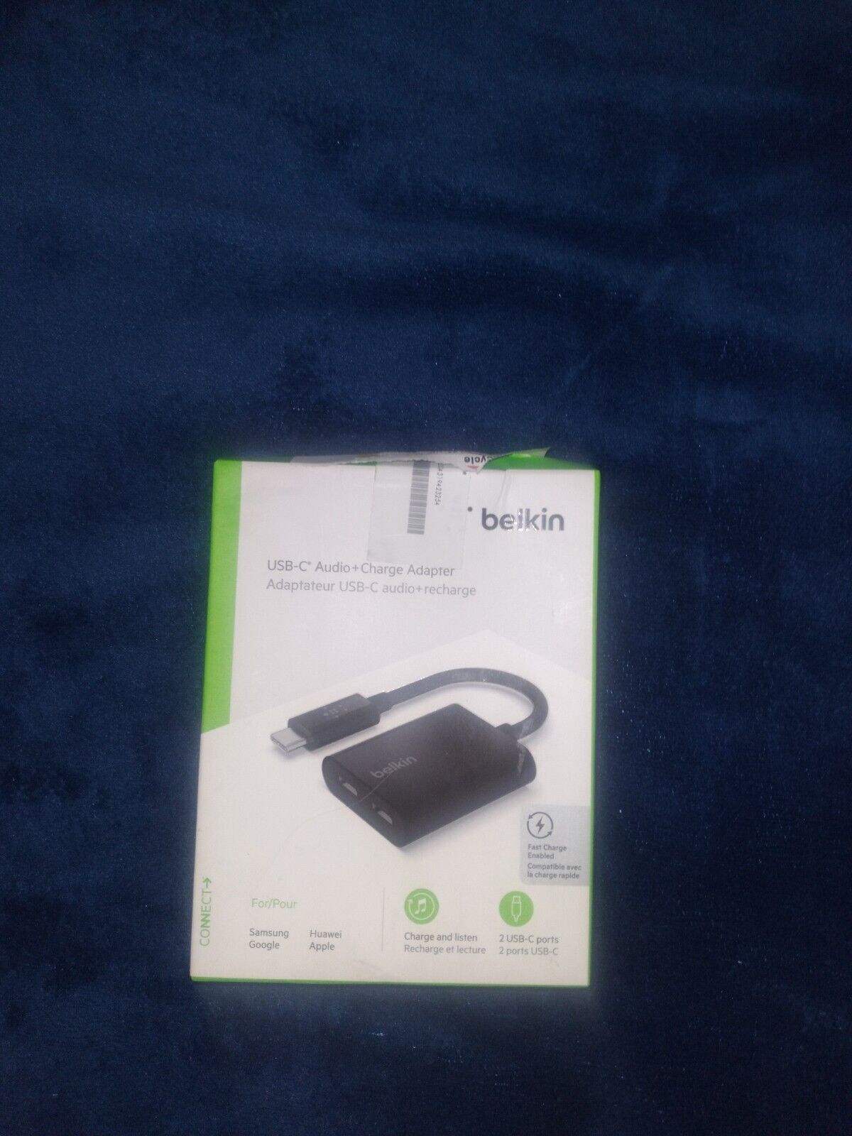 New Authentic Belkin Connect USB-C Audio & Charge Adapter   PKGDSTRS