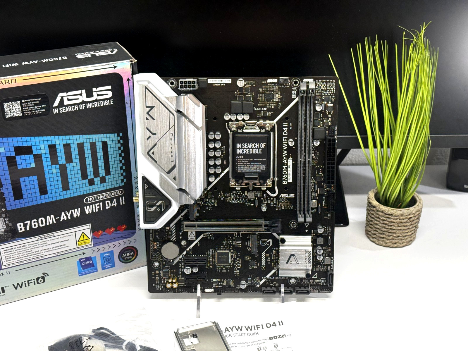 ASUS B760M-AYW WIFI D4 II LGA1700 DDR4 Micro ATX Motherboard WiFi