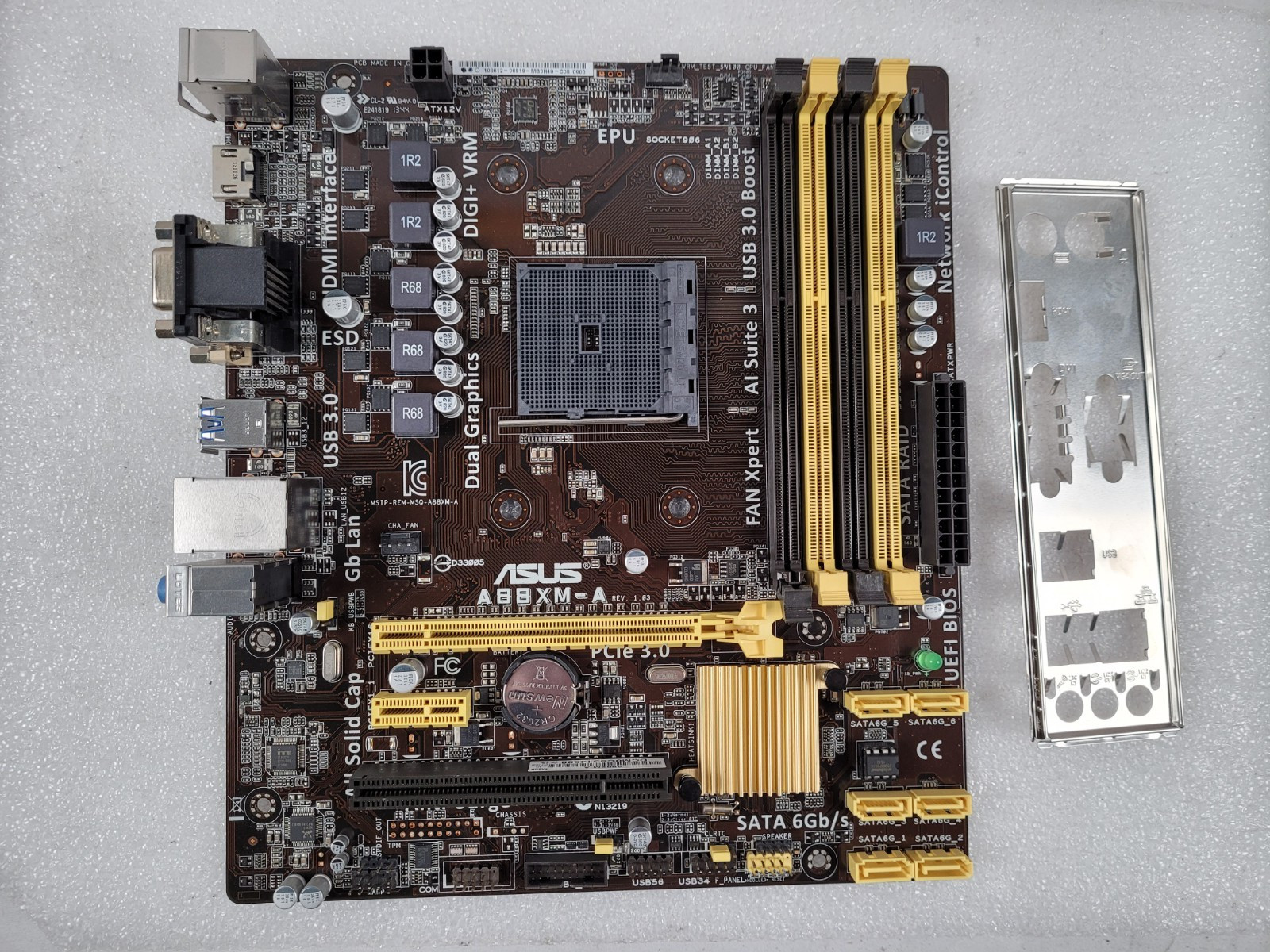 ASUS A88XM-A Motherboard mATX AMD A88X Socket FM2/FM2+ DDR3
