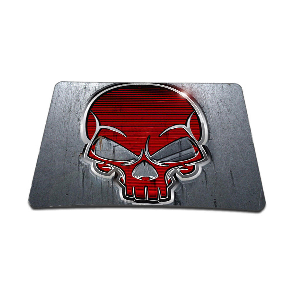 Soft Neoprene Notebook Laptop Optical Mouse Pad Red Skull MP-64