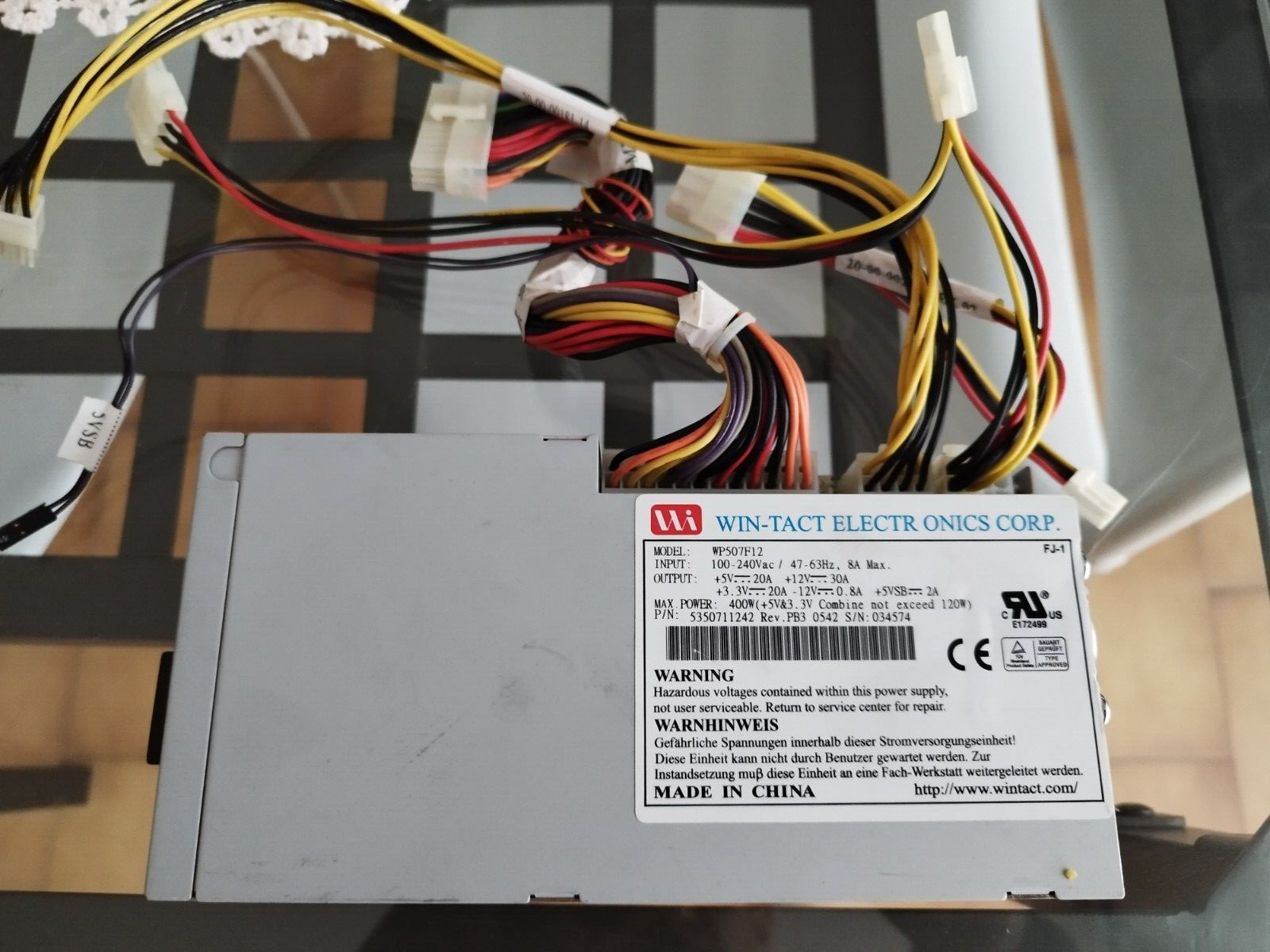 400W WIN-TACT Power Supply x Server Power Supply WP507F12