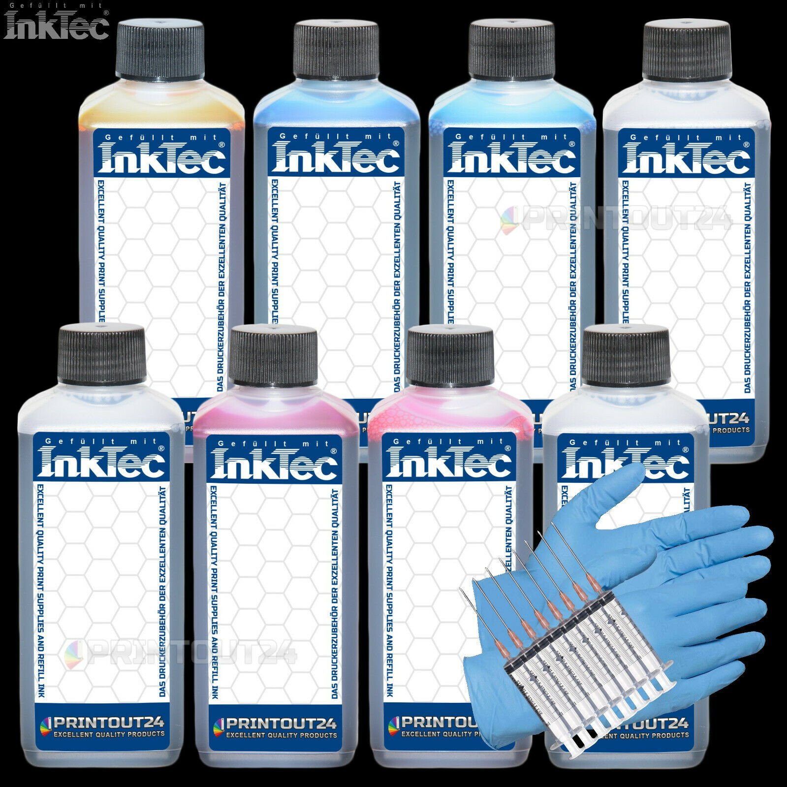 8X1L InkTec® Refill Printer Ink Kit For CLI42 BCI43 CLI 42 BCI 43