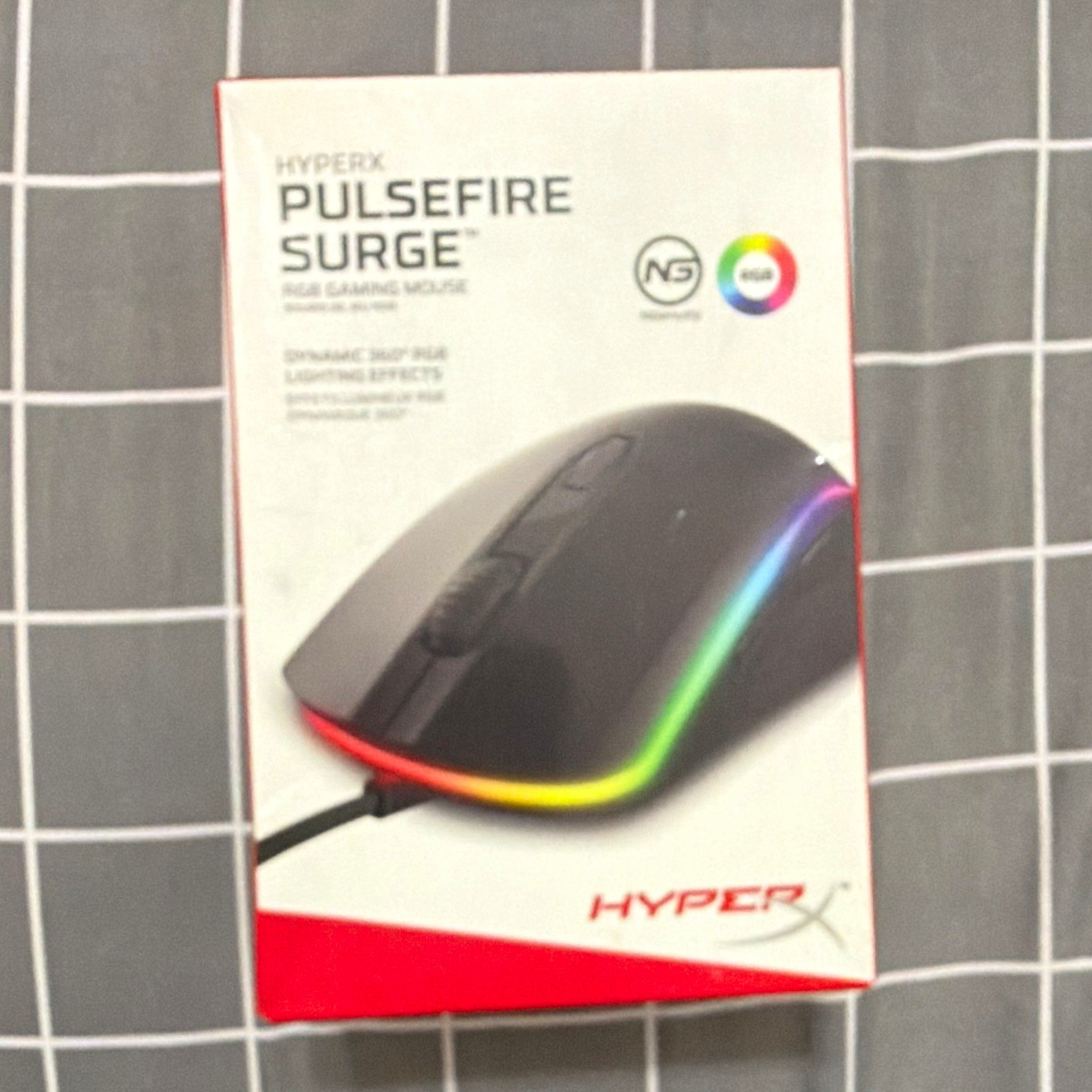 HyperX Pulsefire Surge Wired USB Optical 16000 DPI 6Btn RGB Black