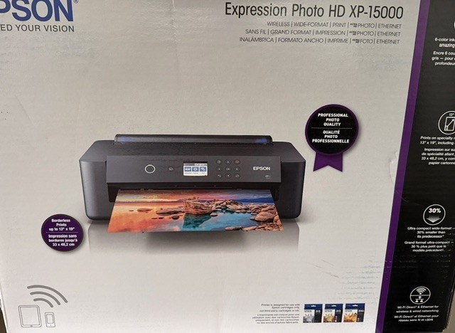 New Epson Expression Photo HD XP-15000 Wireless Color Wide-Format Printer