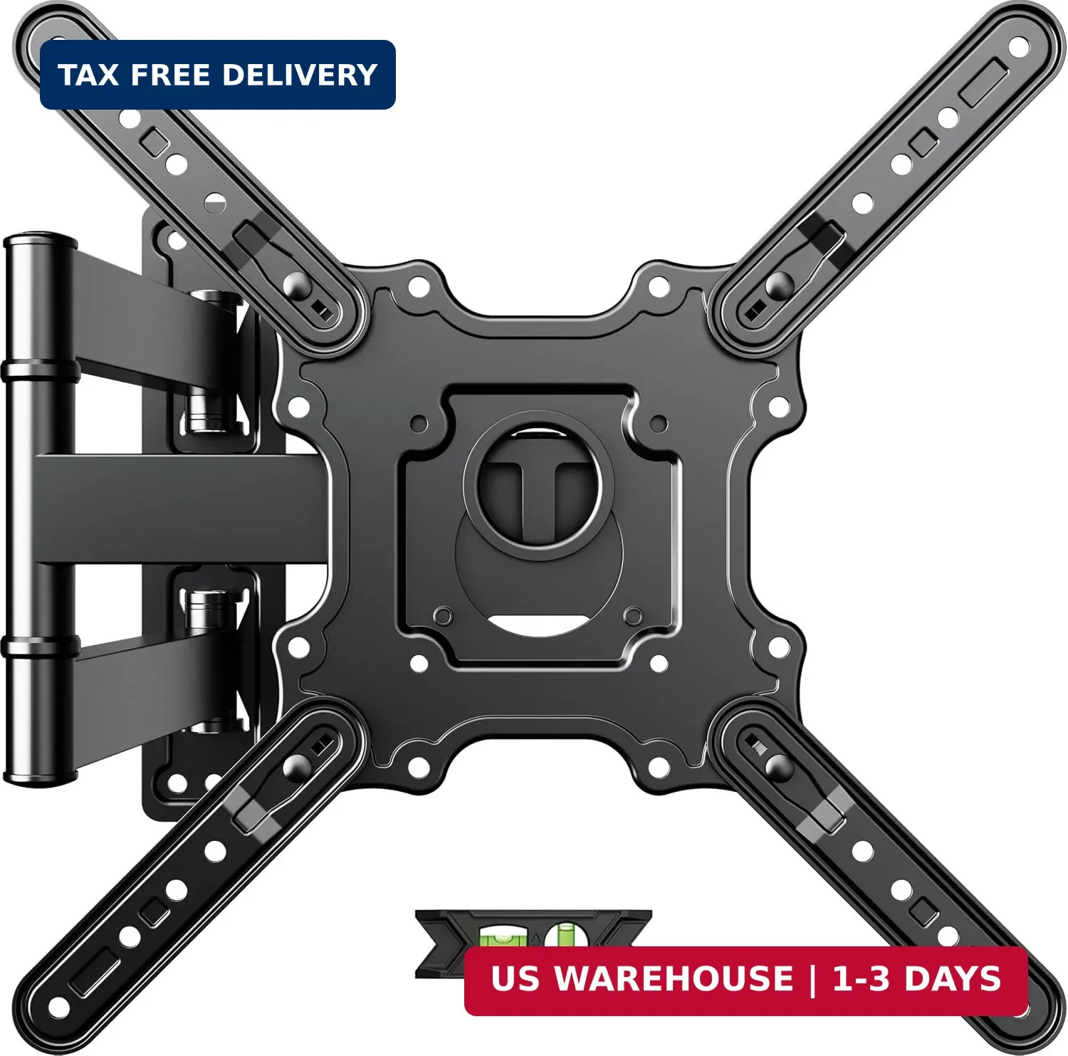 USX Mount TV Wall Mount for Most 26-60 Inch TVs up to 77 lbs, Full Motion Wall M