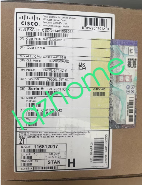 1PCS Cisco C9200L-24T-4G-E Industrial Ethernet Switches new via FedEx or DHL
