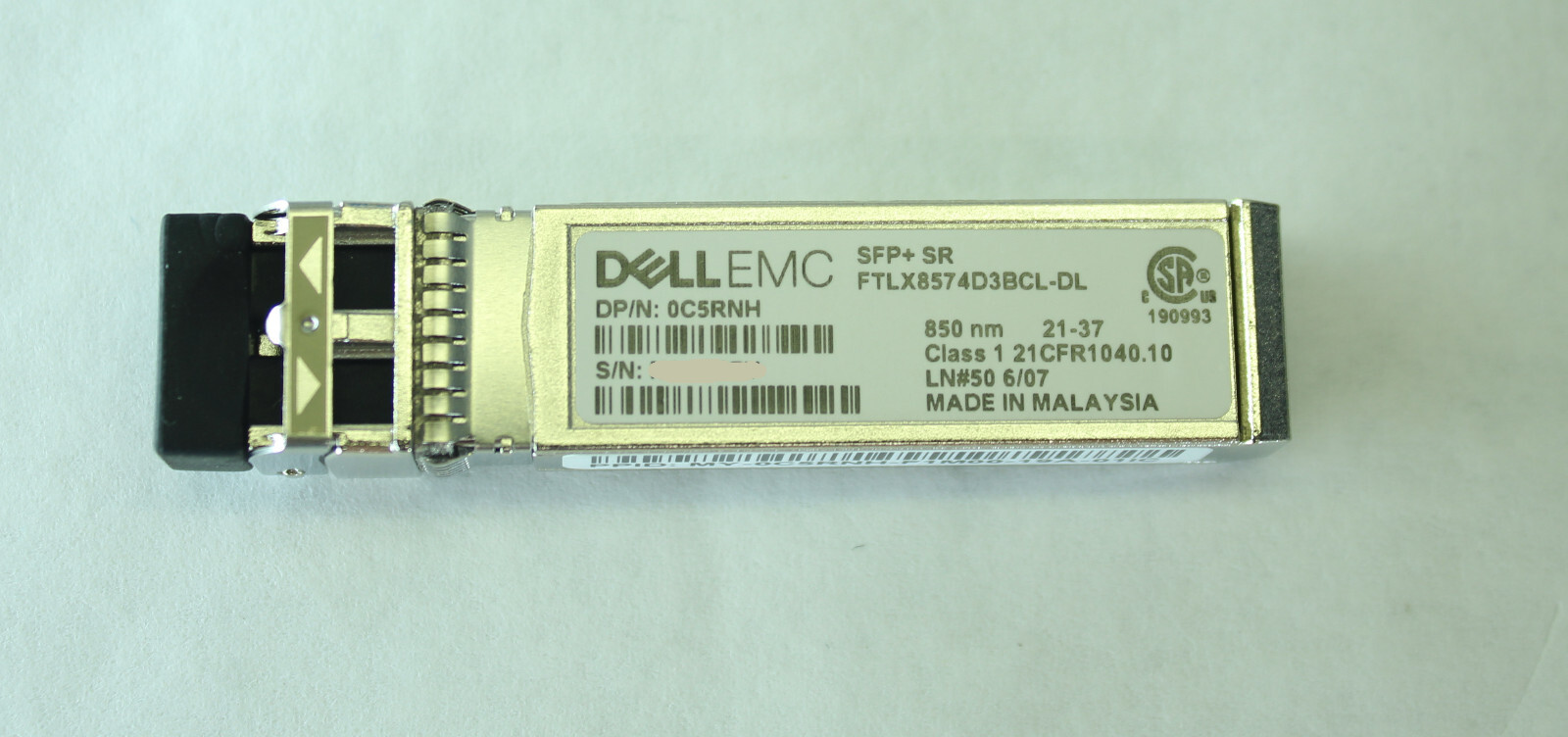 DELL SFP + SR 10GBASE-SR 850nm FTLX8574D3BCL-DL Optical Transceiver 0C5RNH