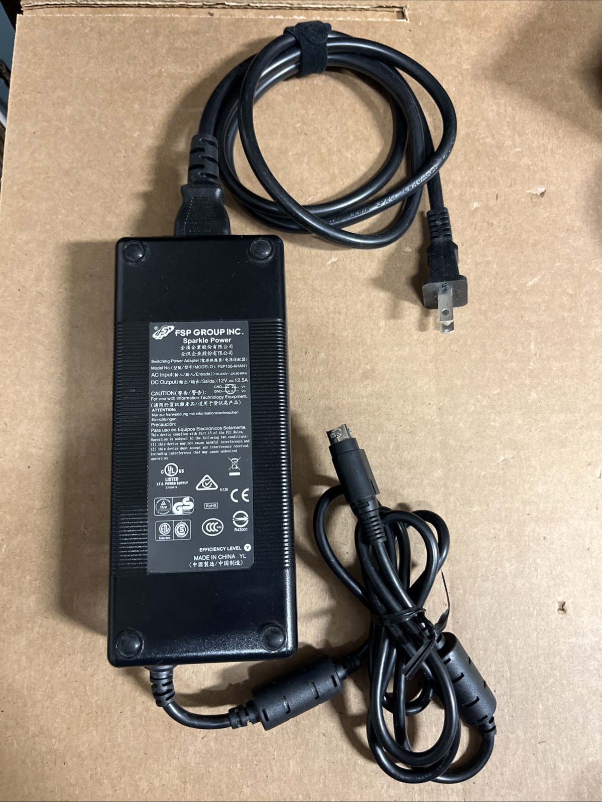 Genuine FSP FSP150-AHAN2 AC/DC Switching Power Adapter 150W 12V 12.5A