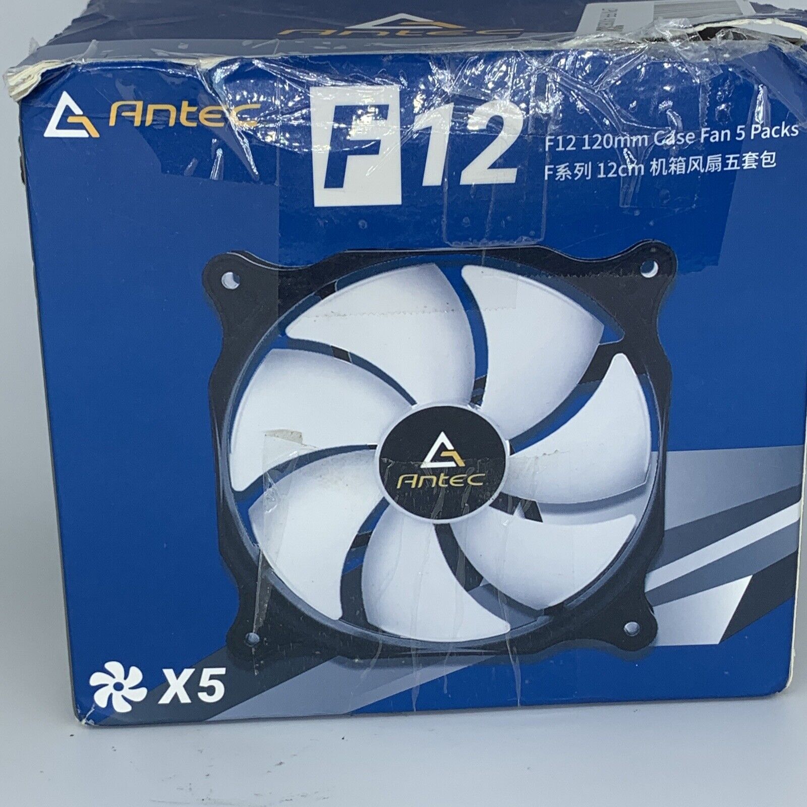 Antec 120mm Case Fan PC Fan High Performance 3-pin Connector PF12 Series 5-pack