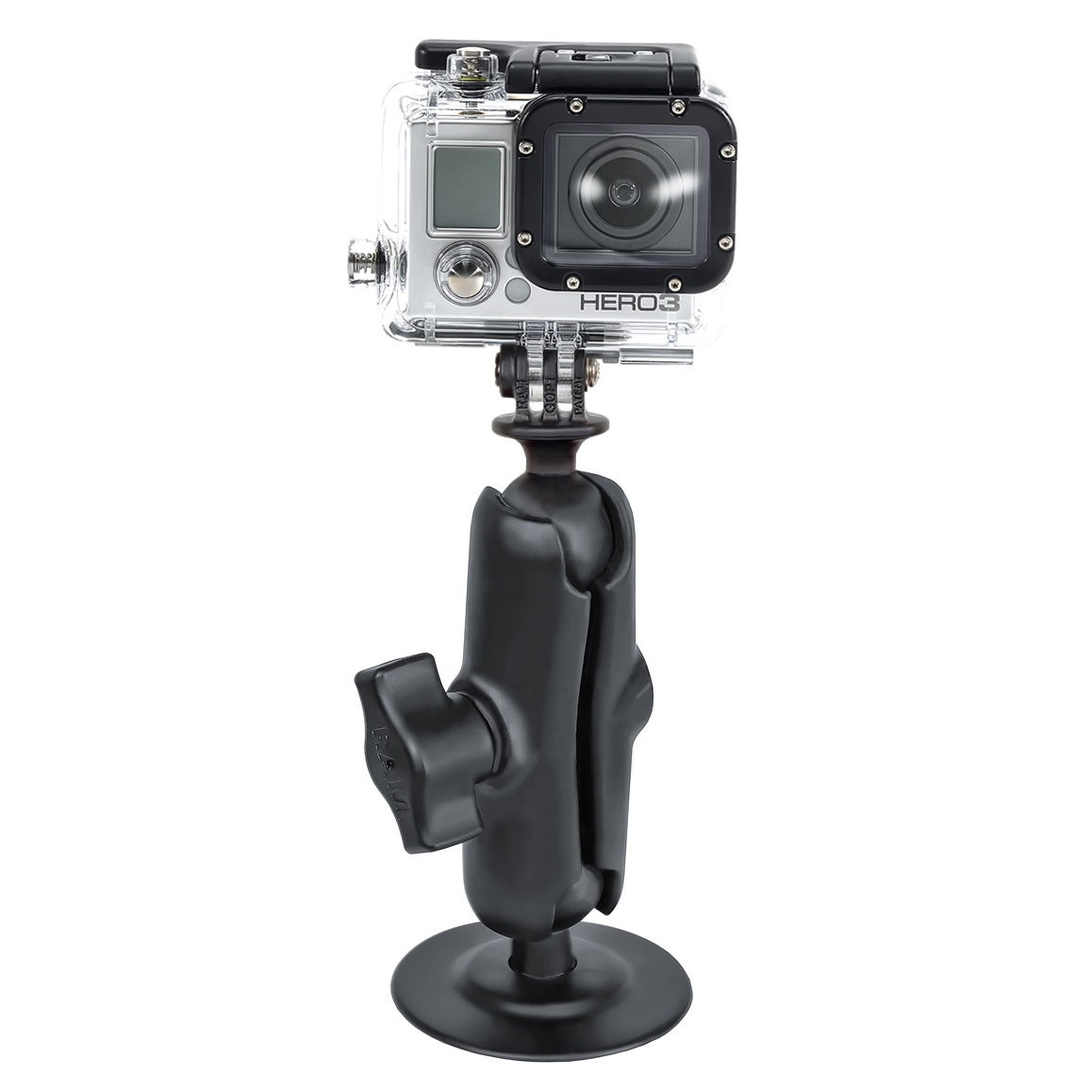 RAP-B-378-202U-GOP1  RAM Flex Adhesive Double Ball Mount with Acti...