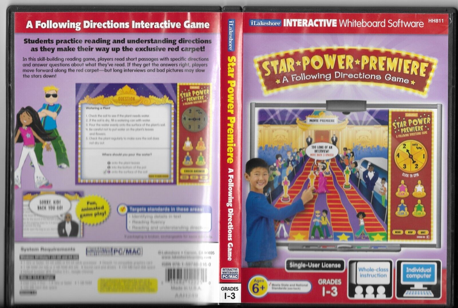 Lakeshore Star Power Premiere A Following Directions Game CD  6+ Grades 1-3