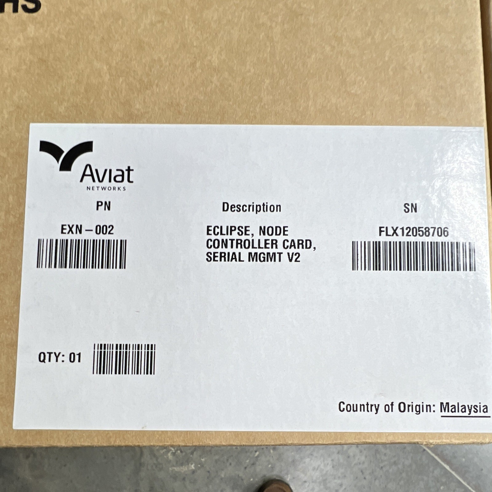 NEW Aviat Networks Eclipse EXN-002 Node Controller Card V2 NCCV2 DRC6ACPHTA Seal