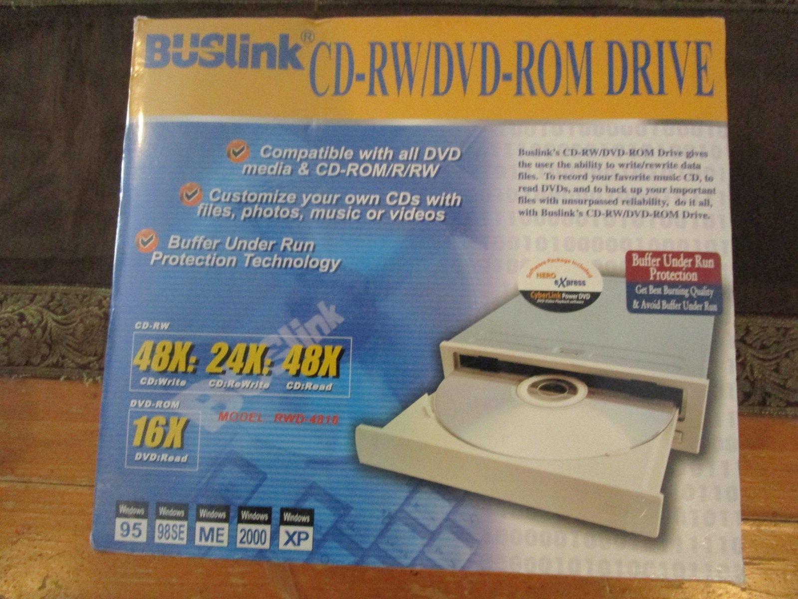 Buslink RWD-4816 Internal CD-RW/DVD-ROM Drive - Factory Sealed in Retail Box