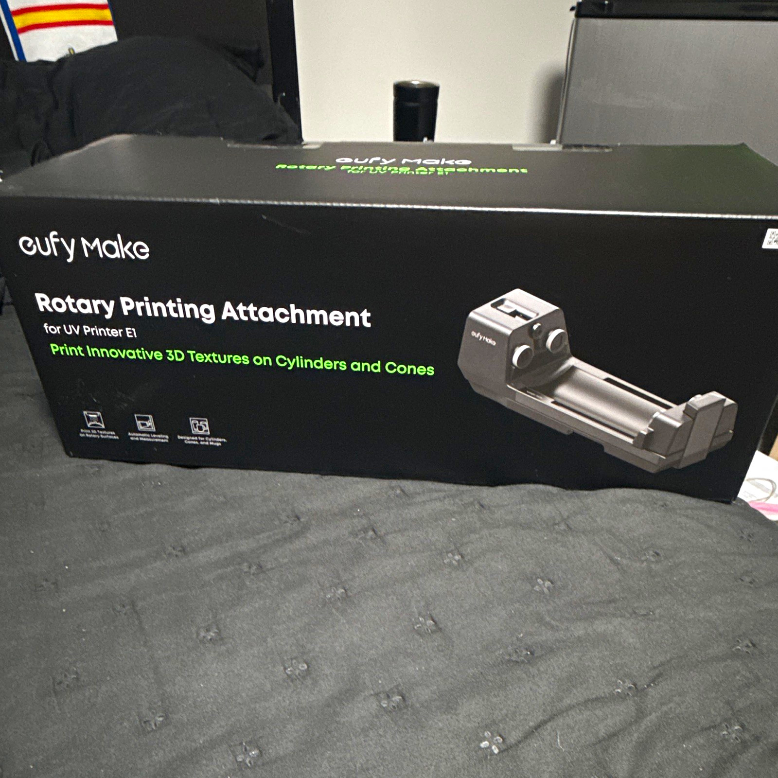 eufyMake Rotary Printing Attachment Compatible with UV Printer E1