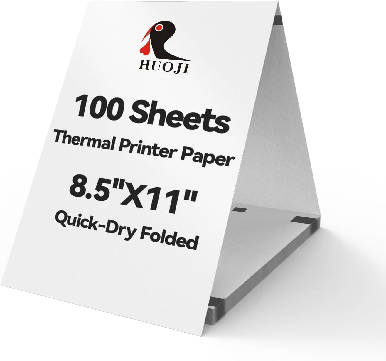 Inkless Printer Paper 8.5 X 11,  US Letter Size Thermal Printer Paper, 100 Sheet