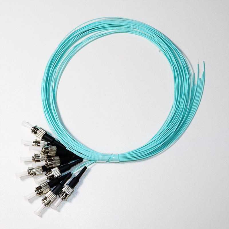 ST/UPC OM3 Simplex Pigtail 1.5m 0.9mm 50/125 Multimode Fiber Cable 10-50PCS