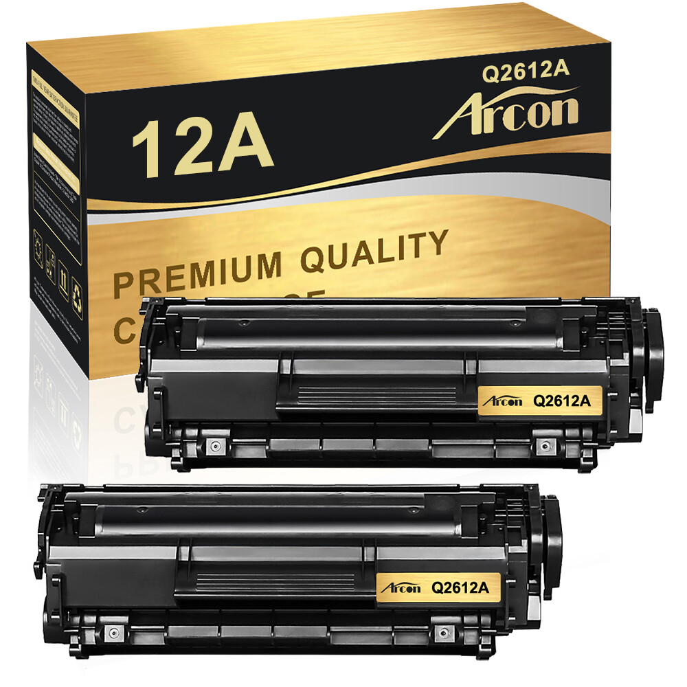 2PK Q2612A Toner Cartridge For HP 12A LaserJet 1012 1010 1018 1020 3030 3020