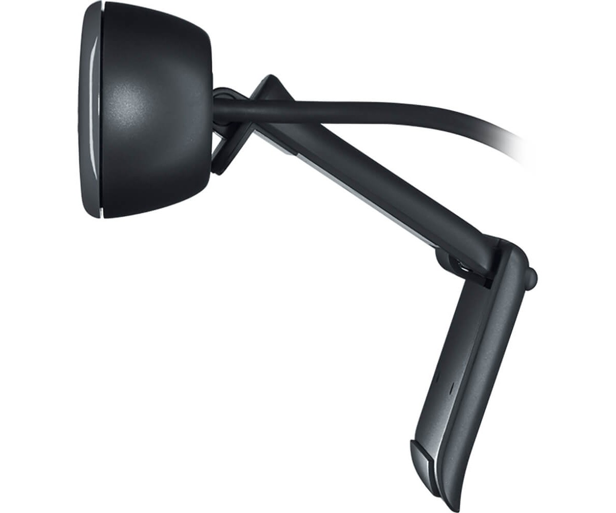 Logitech C270 3.0MP Webcam - Black: Built-In Microphone, USB-A Connection, HD