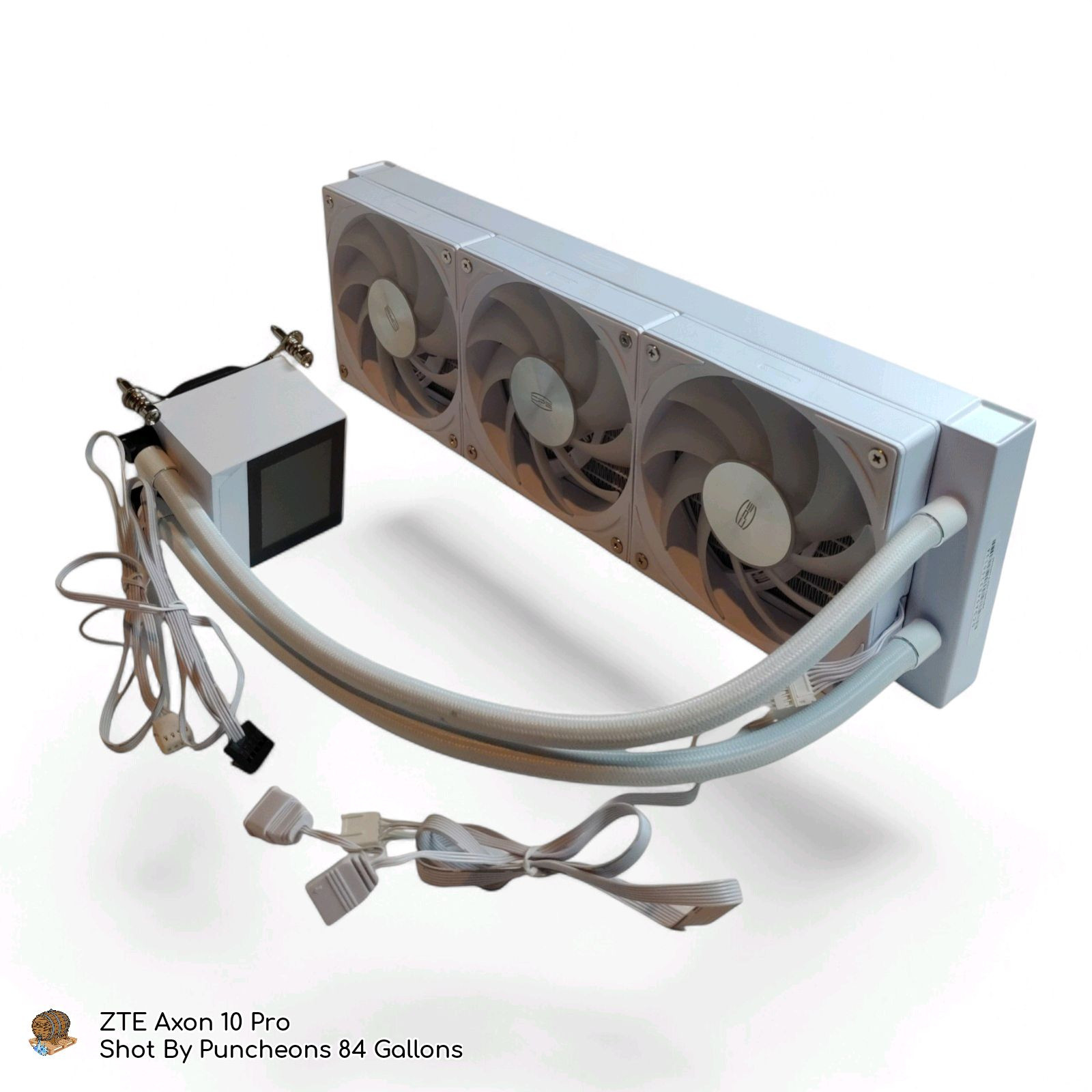 CPS DC360 Pro ARGB Display AIO CPU Liquid Cooler, 360mm Radiator, 310W