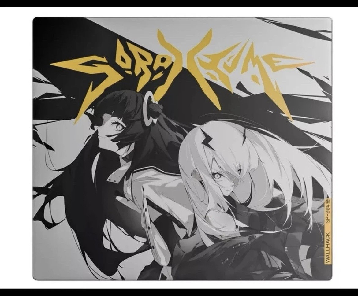 Wallhack SP-004 Twins Skypad Sora & Yume Glass Mousepad Limited Edition New