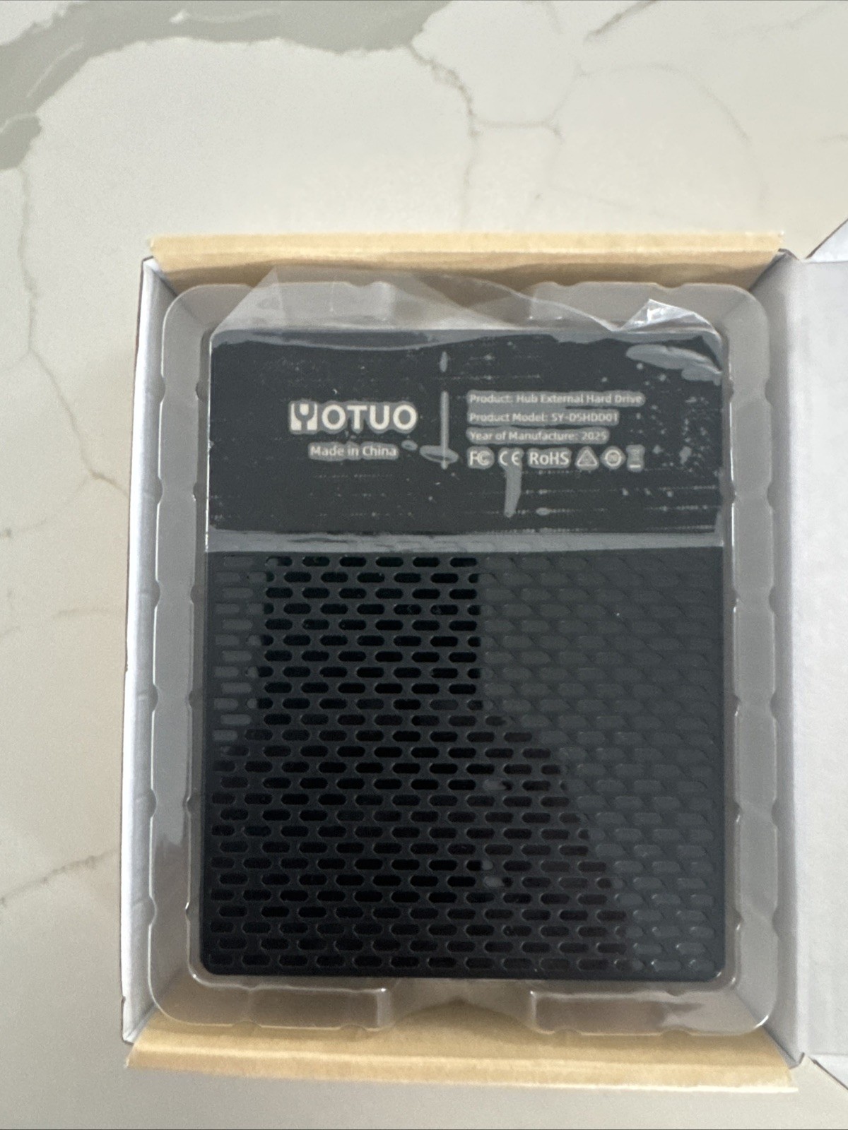 YOTUO 1TB External Hard Drive, USB C Multiport Hub HDD 7-in-1, USB 3.0