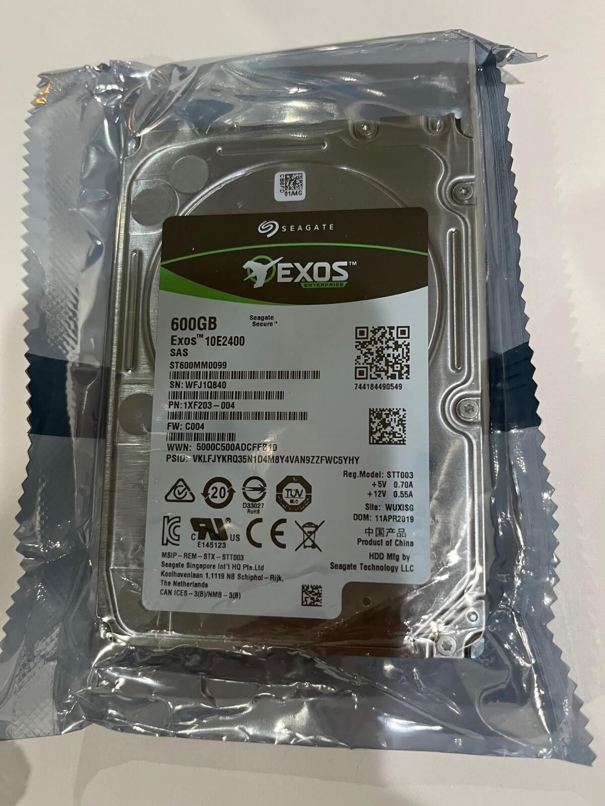 FOR Seagate ST600MM0099 10K 600GB RPM 12GB/S SAS 2.5" HDD HARD DRIVE