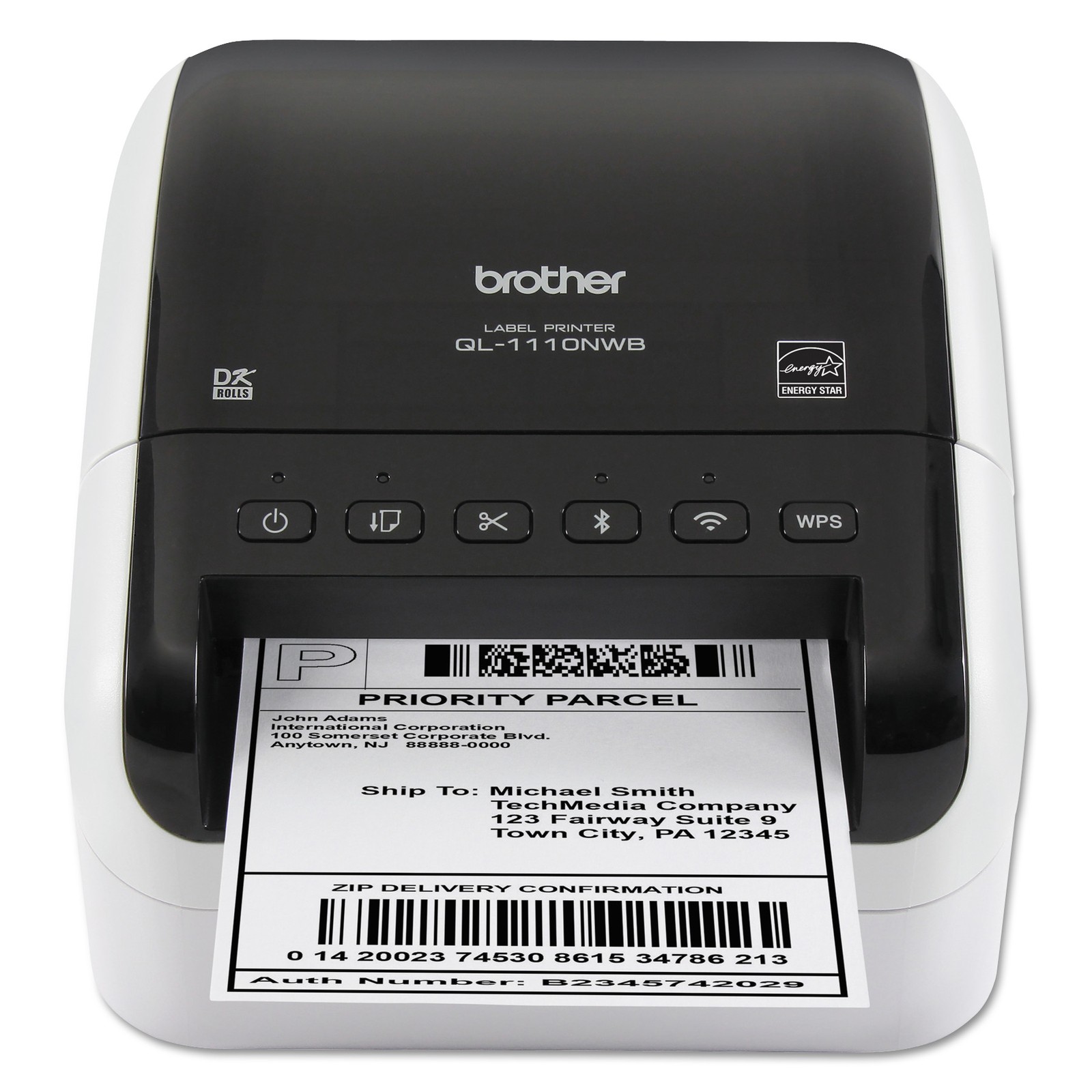 Brother QL1110NWB Wide Format Professional Label Printer with Multiple Connectiv