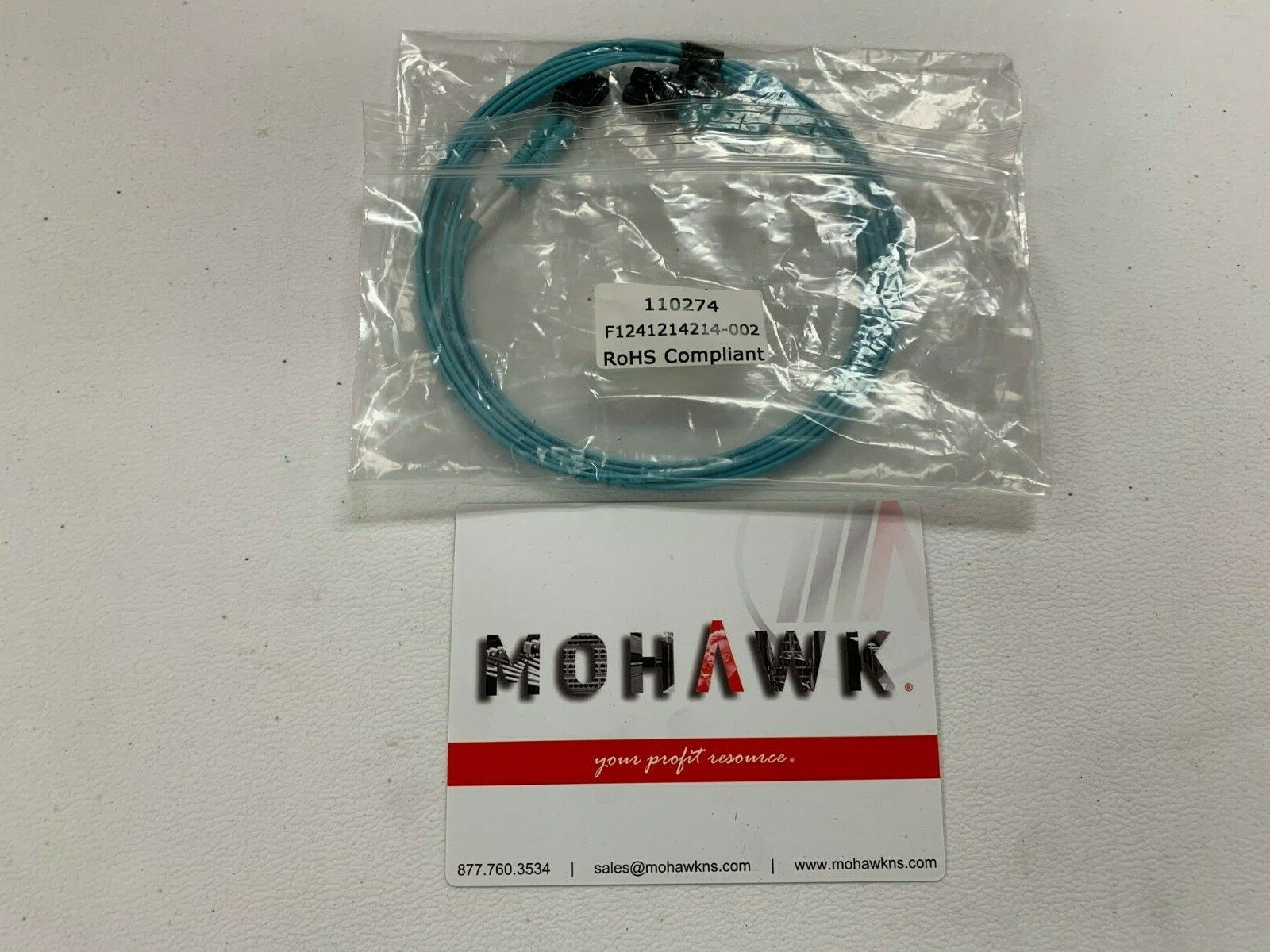 OM3 10Gb Fiber LC-LC Multi Mode Duplex 50/125 Micron 2 Meter F1241214214-002 NEW