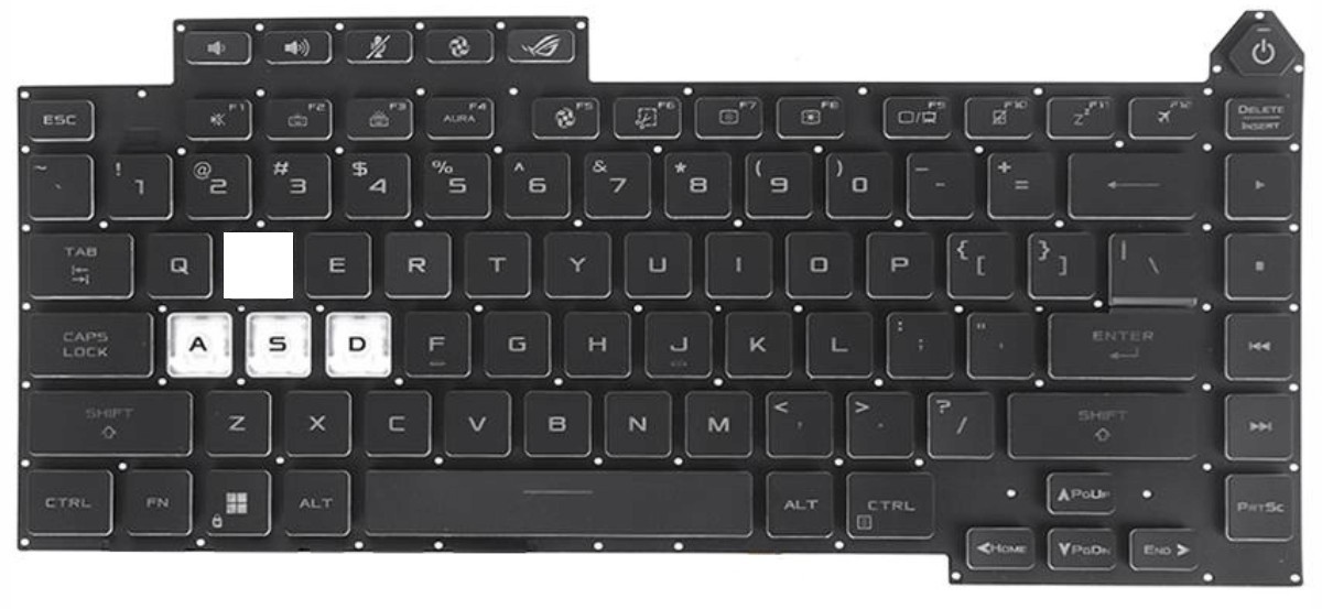 AS351 Key for keyboard Asus ROG G513IE G513Q G513QY G513QM G533 Strix G15 G513QR