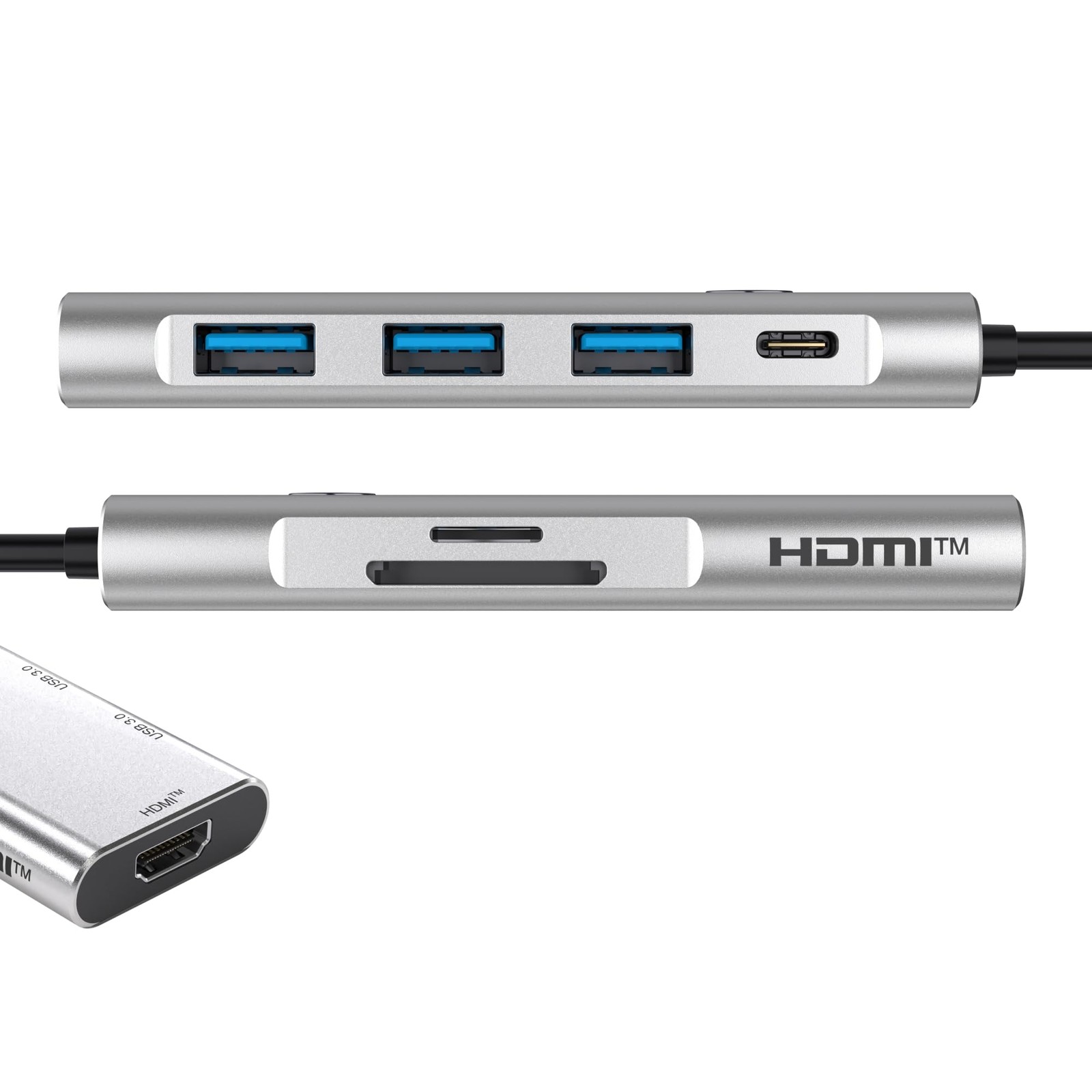BYL-2425 USB hub USB-C 7-in-1 with 100W PD, HDMI 4K@60Hz