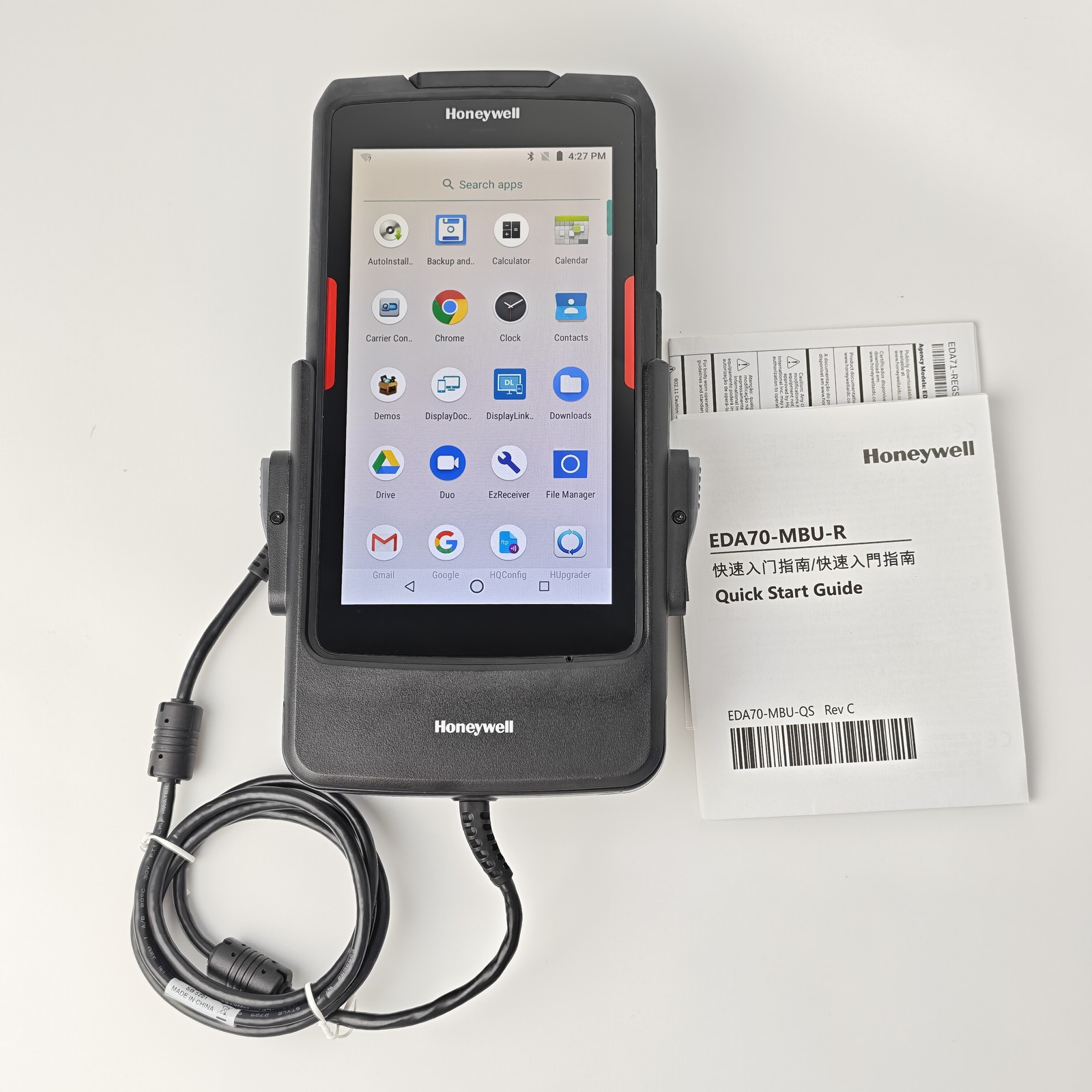 Honeywell ScanPal EDA71-1 GMS Mobile Computer With Vehicle Dock Barcode Scanner