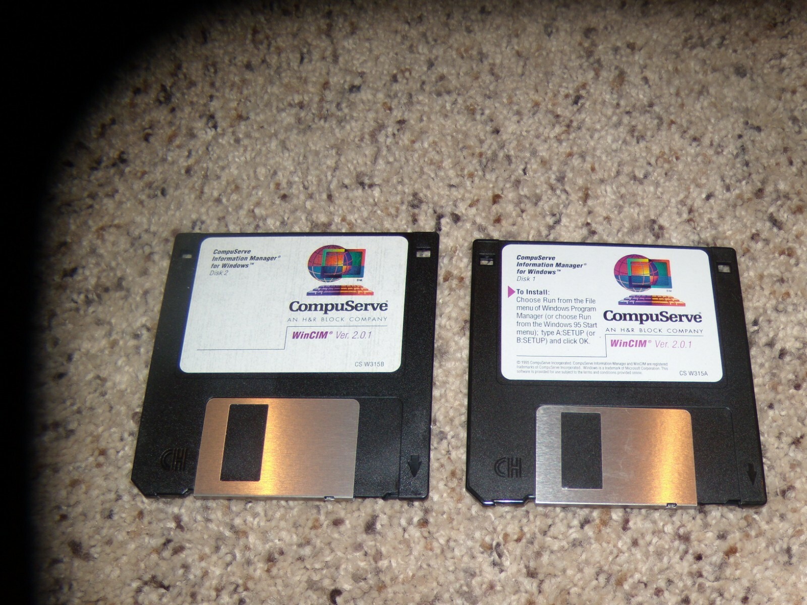 Compuserve WinCim Ver. 2.0.1 PC Program on 3.5" disks