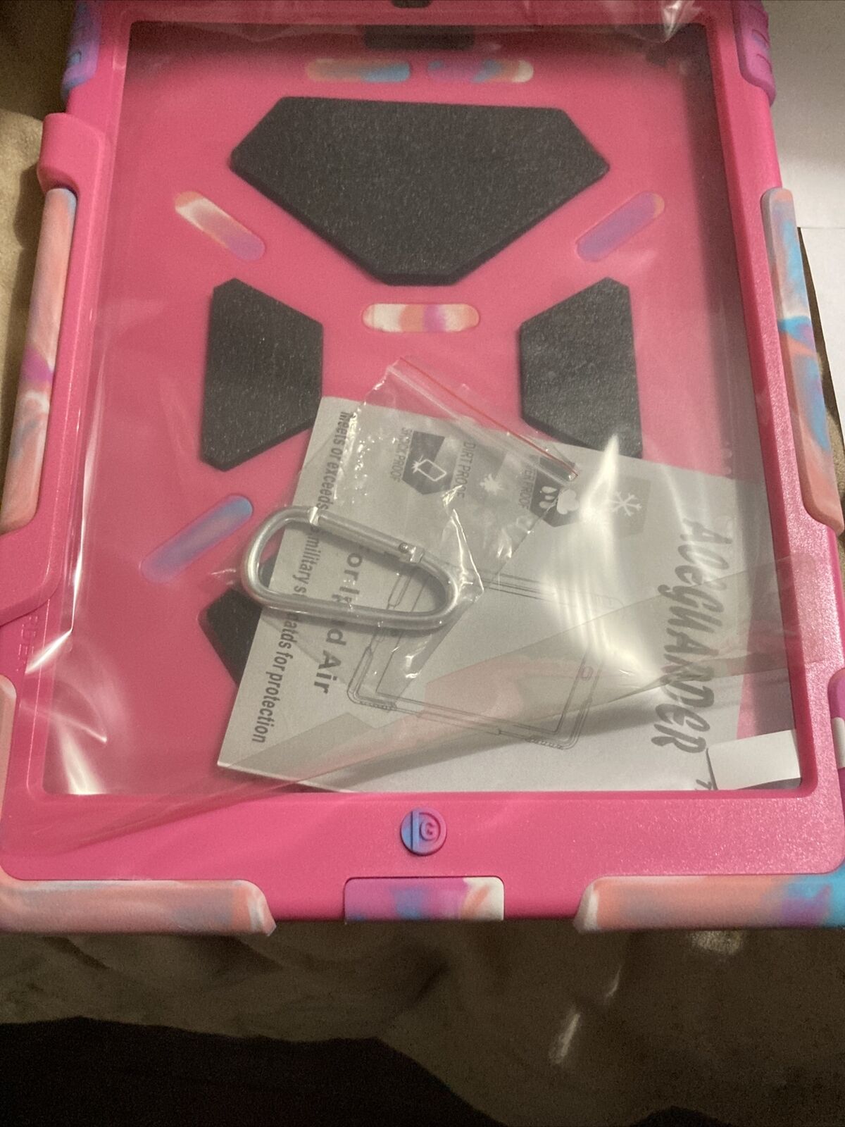 Aceguarder Military Grade Case & Stand for iPad Air Pink NIB  Plus 2 Free Gifts