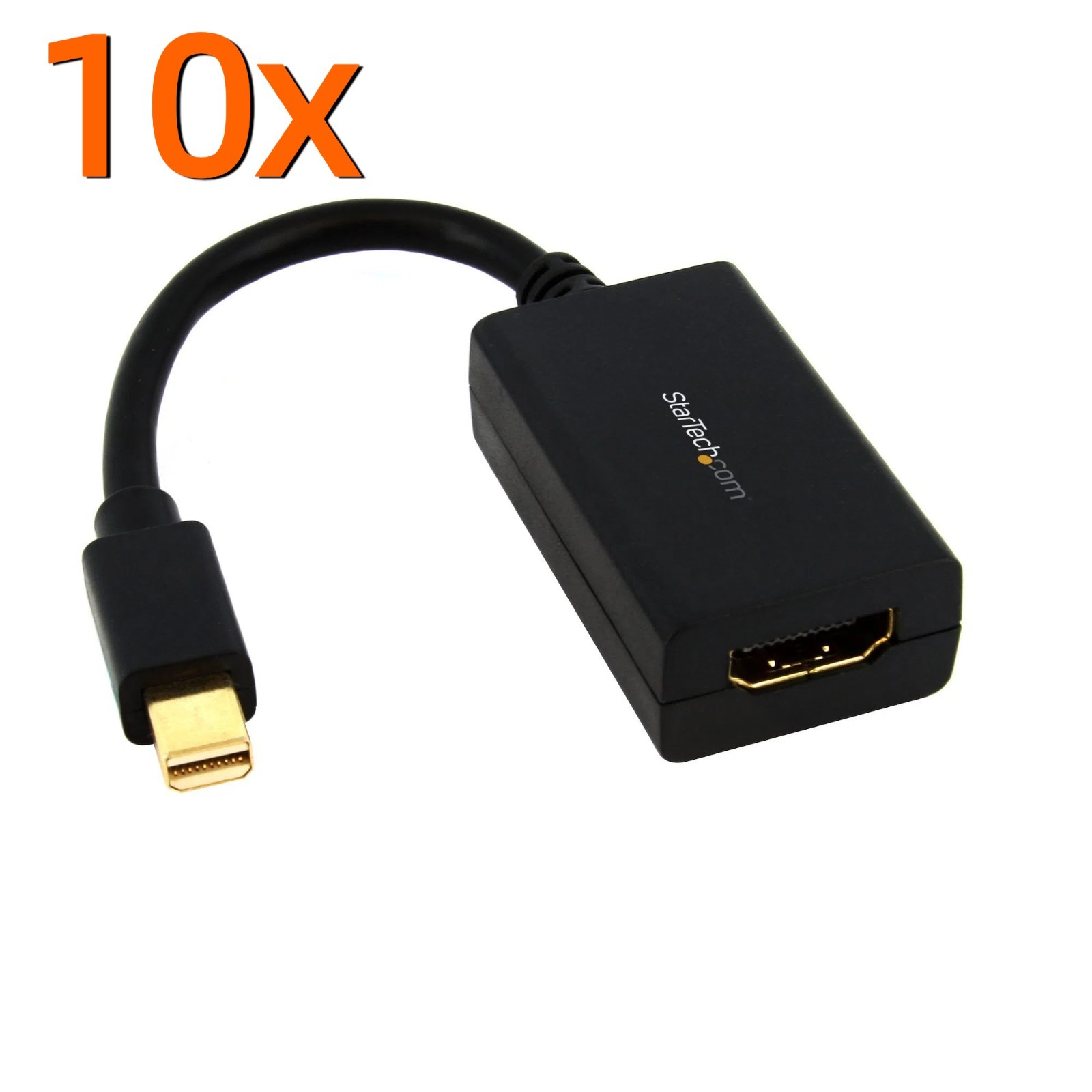 Lot of 10 StarTech.com MDP2HDMI Mini DisplayPort to HDMI adapter-1080p Converter