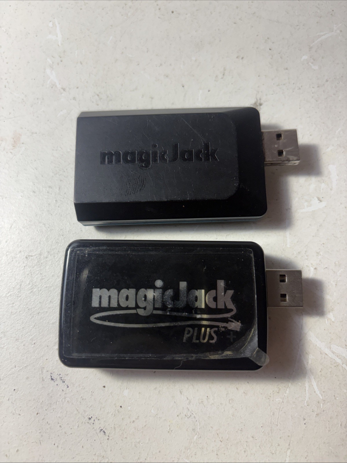 Lot of 2 magicJack GO & magicJack PLUS VoIP Phone Adapters Hardware Only READ