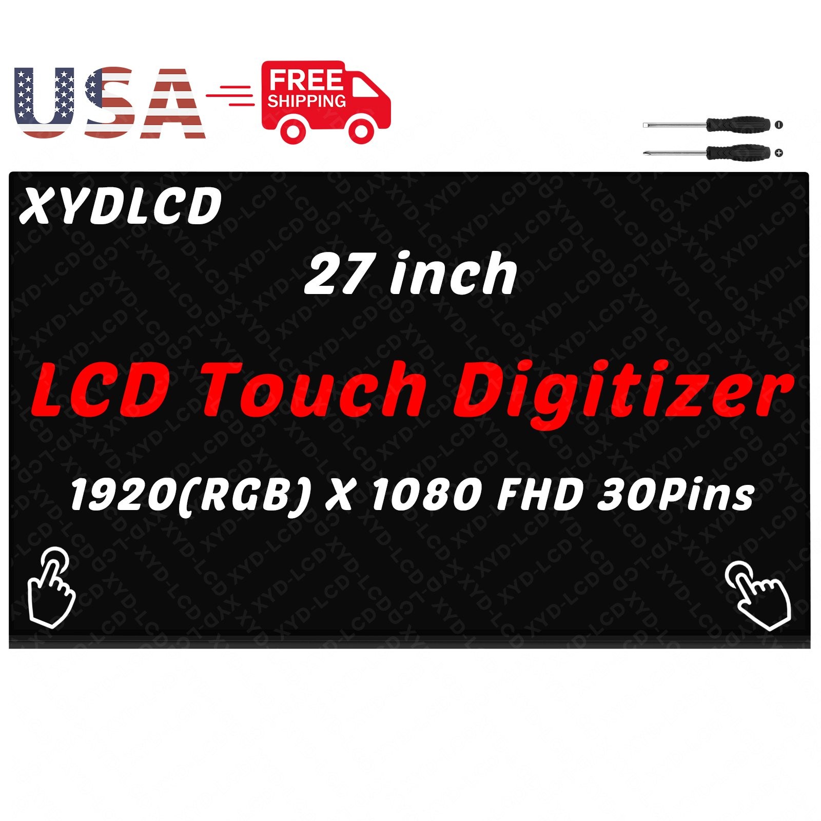 27in for HP 27-CR0033D 27-CR0034 AIO LCD Touch Screen Digitizer Replacement A+++