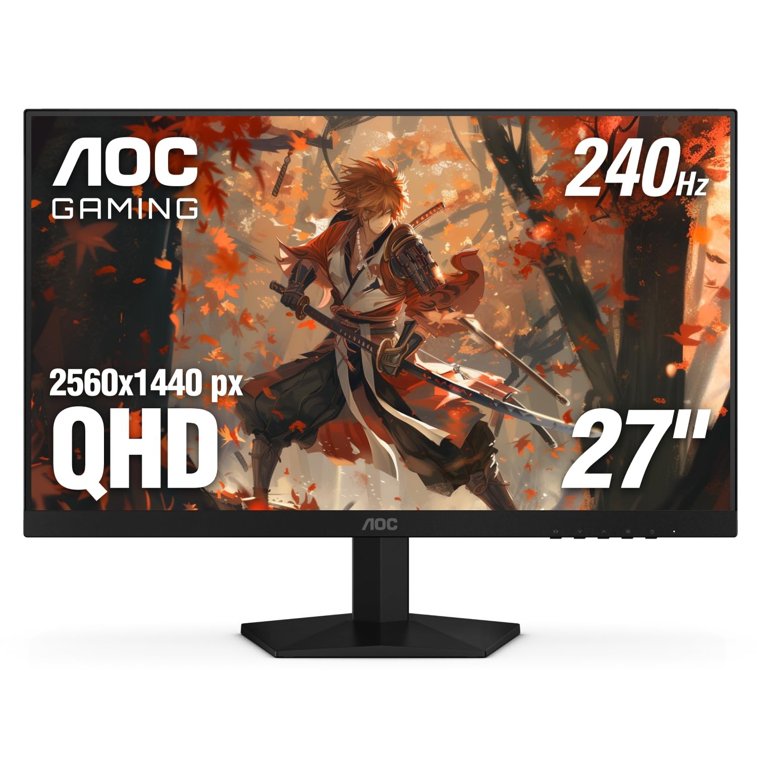 AOC 27 Gaming Monitor QHD 260Hz Overclocked IPS NVIDIA G SYNC Q27G41ZE 2560×1440