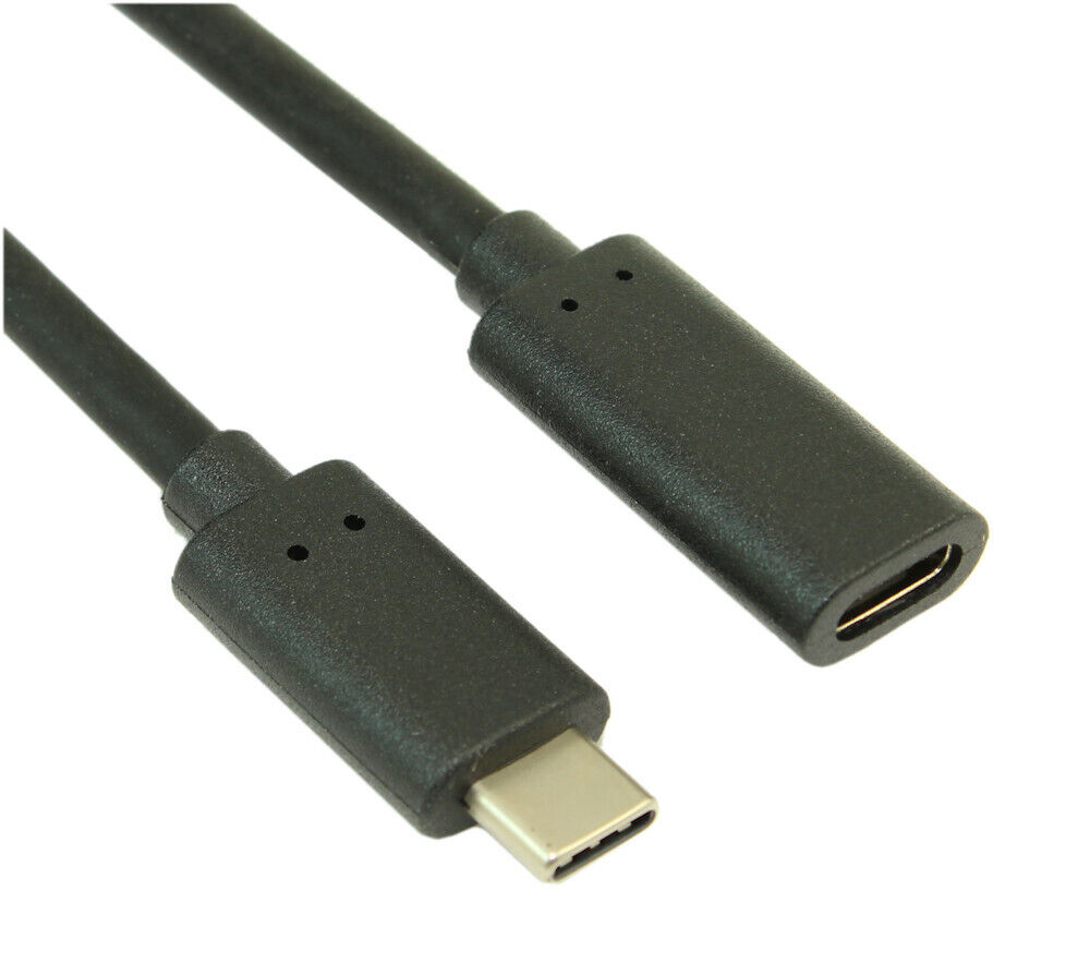 1.5Ft USB 3.2 Gen 2 Type-C Male to Female EXTENSION Cable  10 Gbps Black