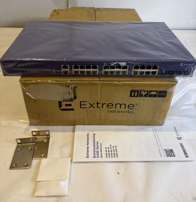 EXTREME NETWORKS X435-24P-4S 24-PORT POE+ MANAGED ETHERNET SWITCH