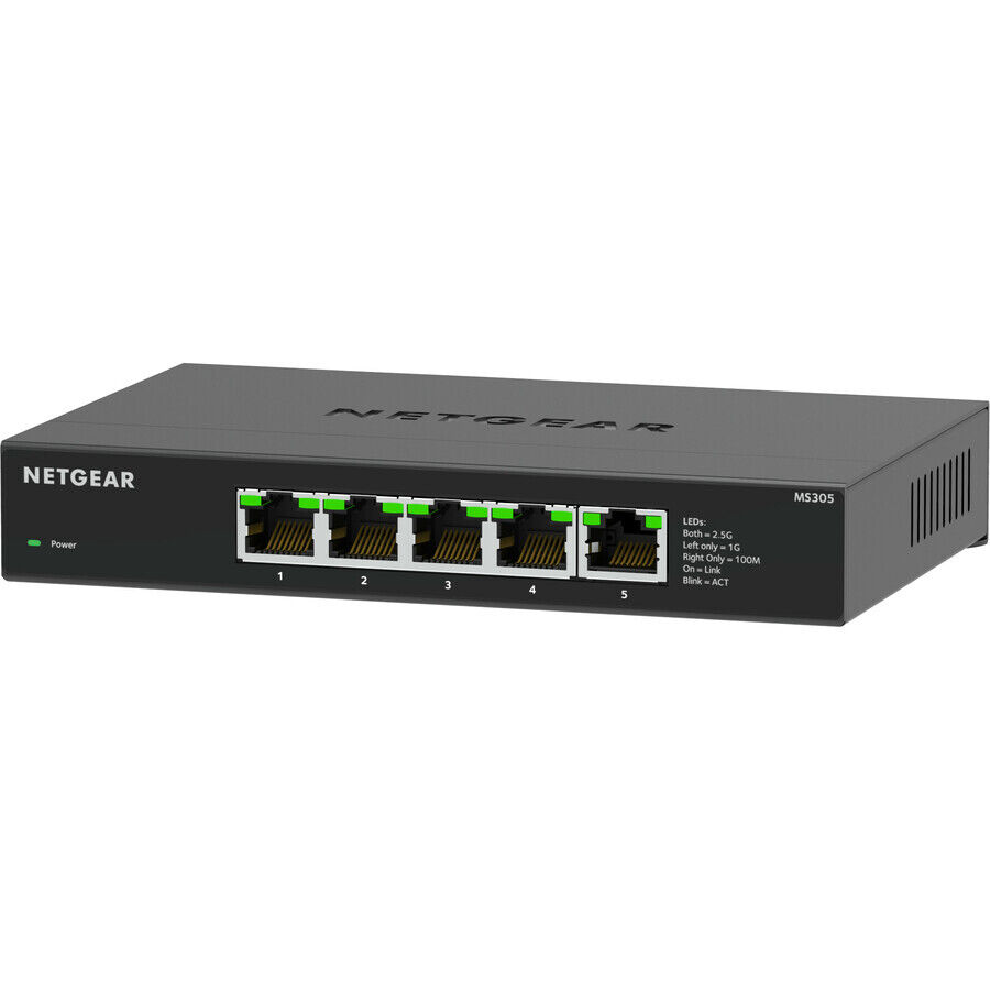 *NEW* NETGEAR MS305 5-port Multi-Gigabit (2.5G) Ethernet Unmanaged Switch
