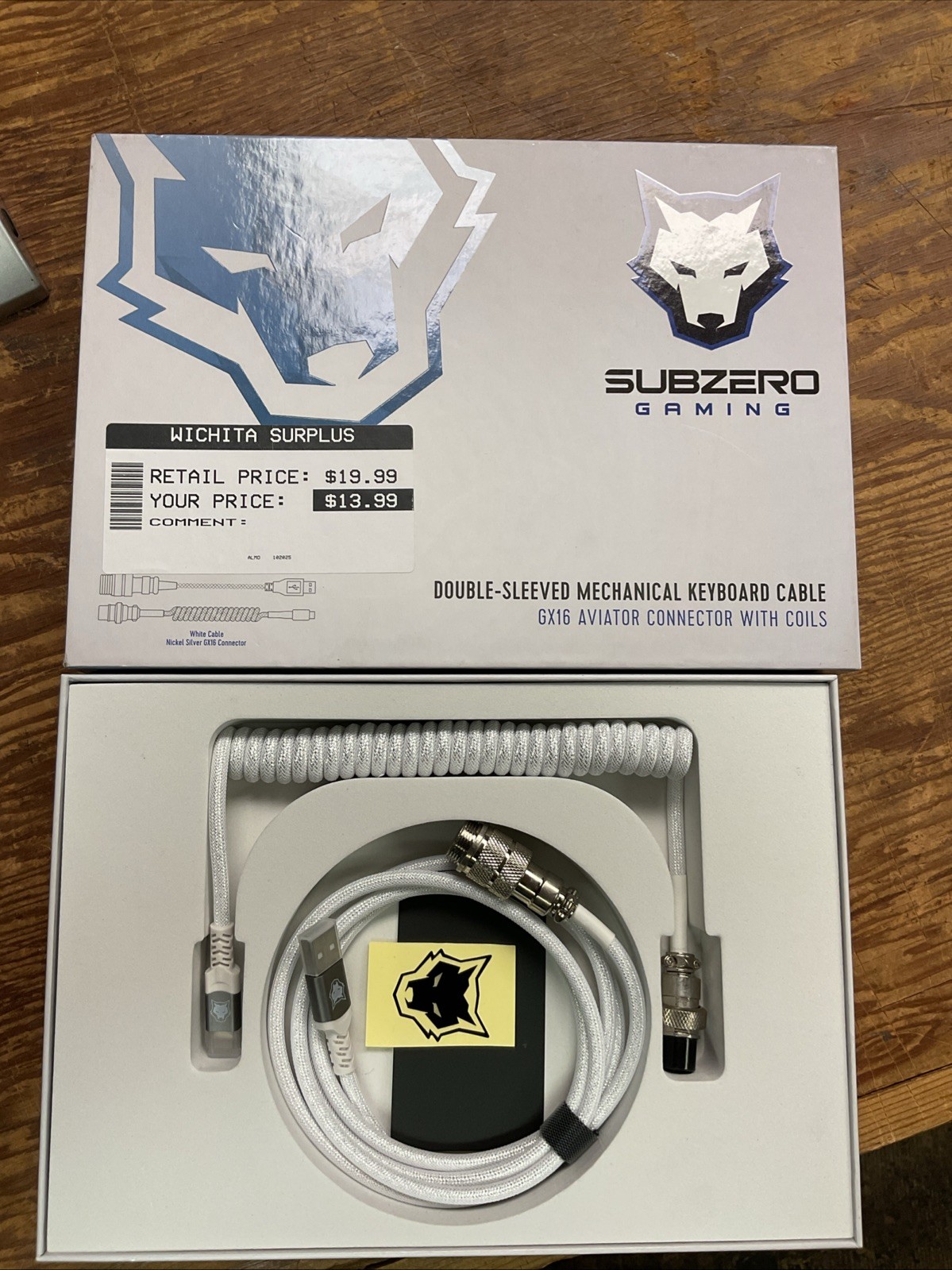 Subzero Gaming Double-sleeved Mechanical Keyboard Cable 