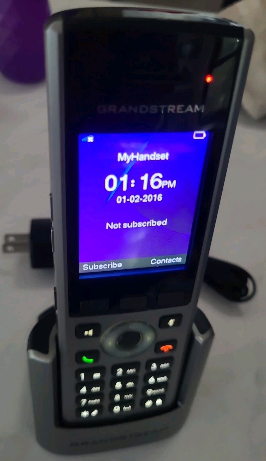 Grandstream DP730 Cordless VoIP Home Phone Handset & Charger (No Battery)