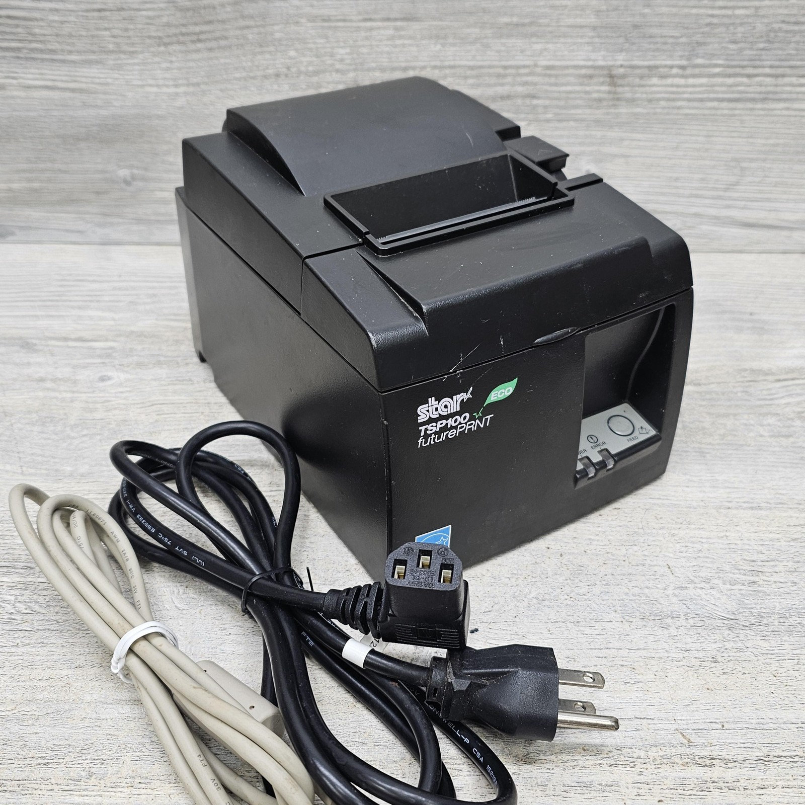 Star Micronics TSP100 ECO FuturePRNT USB POS Receipt Printer Black Tested Works