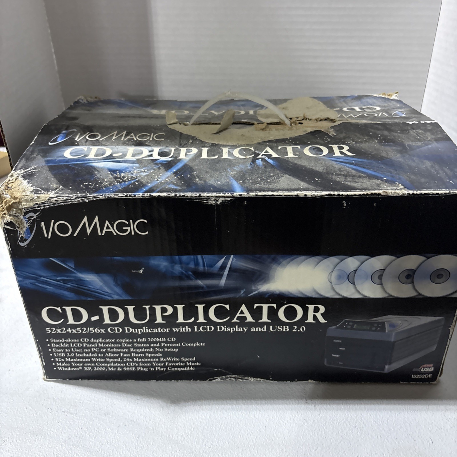 I/O Magic IOM-DM2 CD Duplicator 2 Drive Optical USB 2.0 52x Tested Works