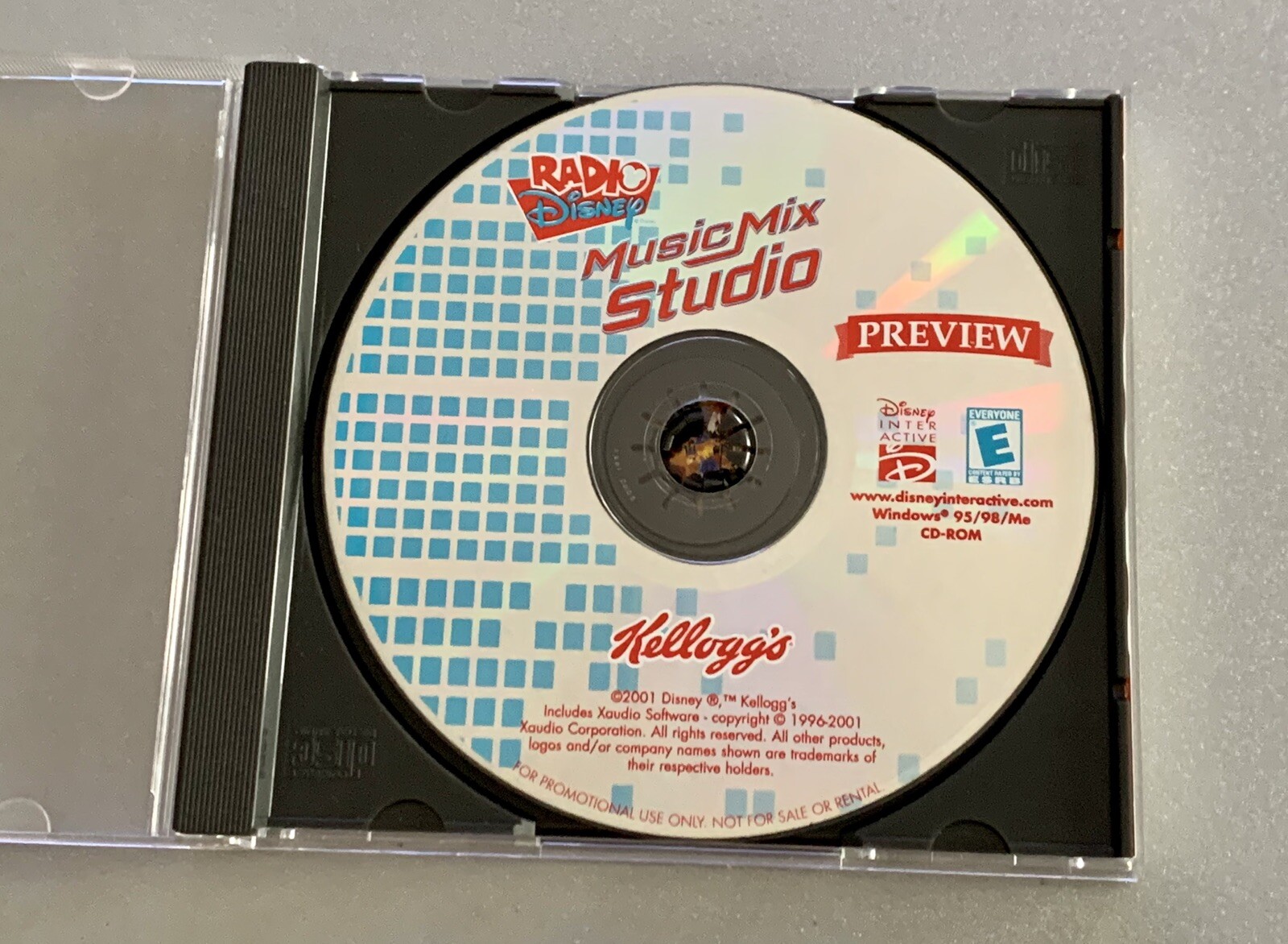 Disney Radio Preview Music Mix Studio CD Rom PC 2001 Kelloggs-Used