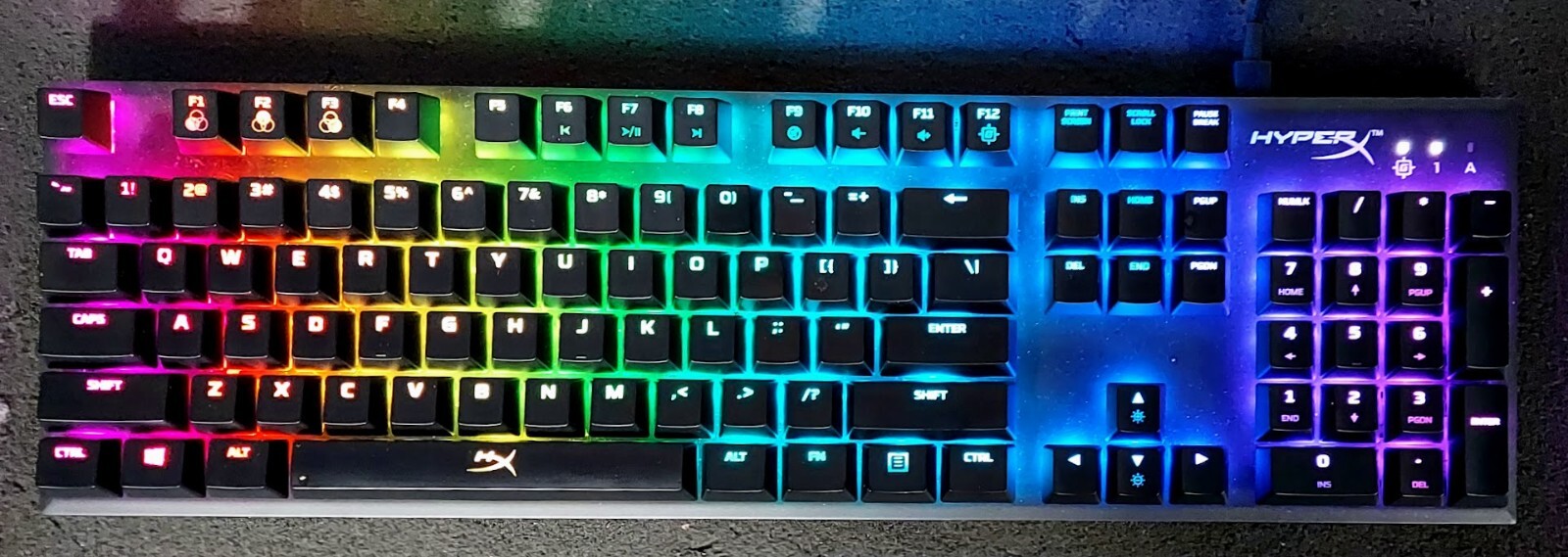 LOT OF 2 HyperX Alloy FPS RGB Mechanical Fast Speed Gaming Keyboard Wired