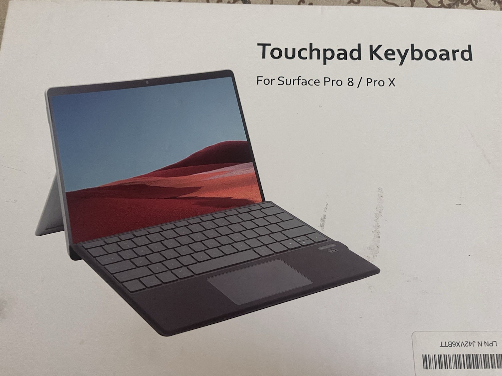 Premium Bluetooth Touchpad Keyboard for Microsoft Surface Pro 8/Pro X - Compact